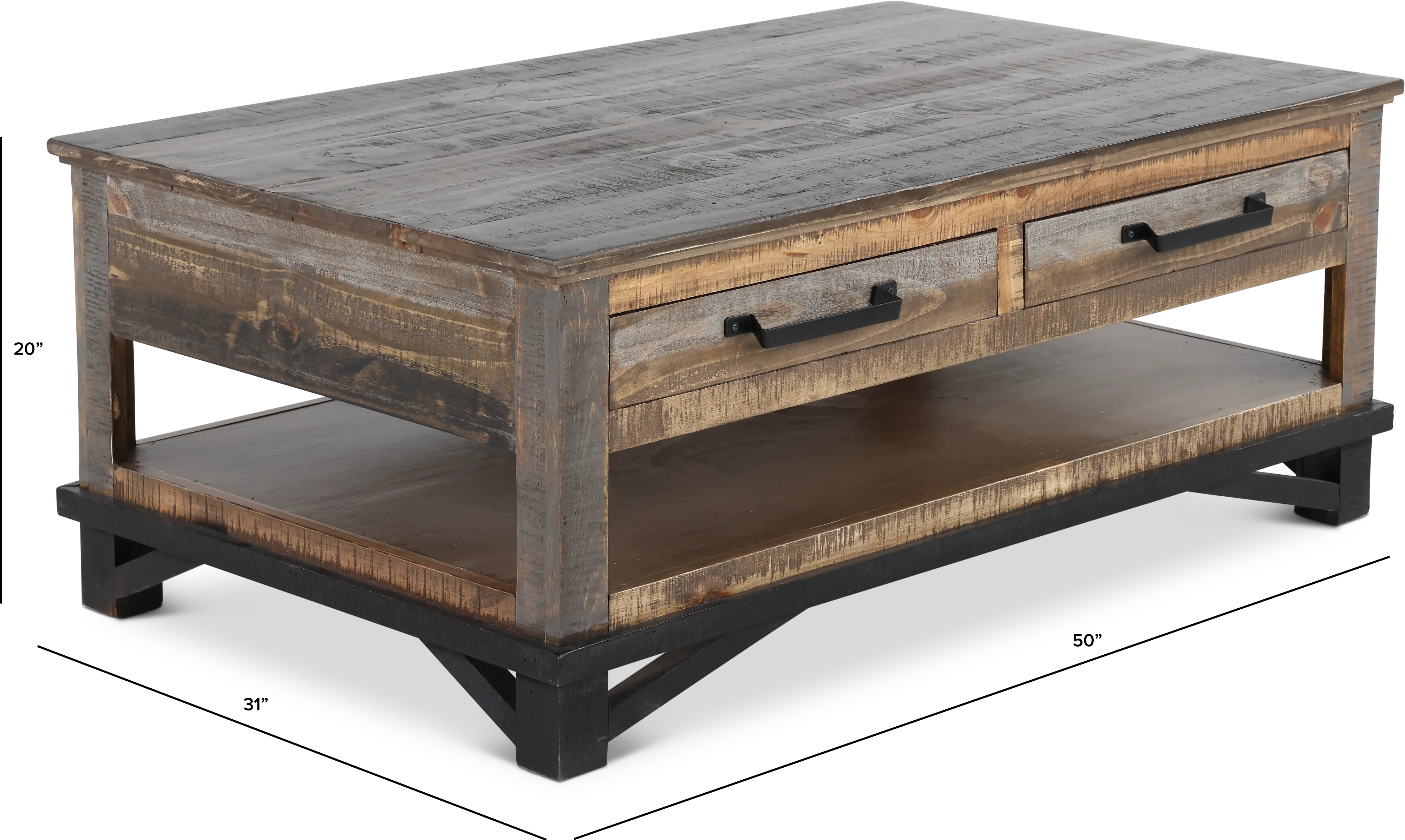 Loft Brown Coffee Table-4