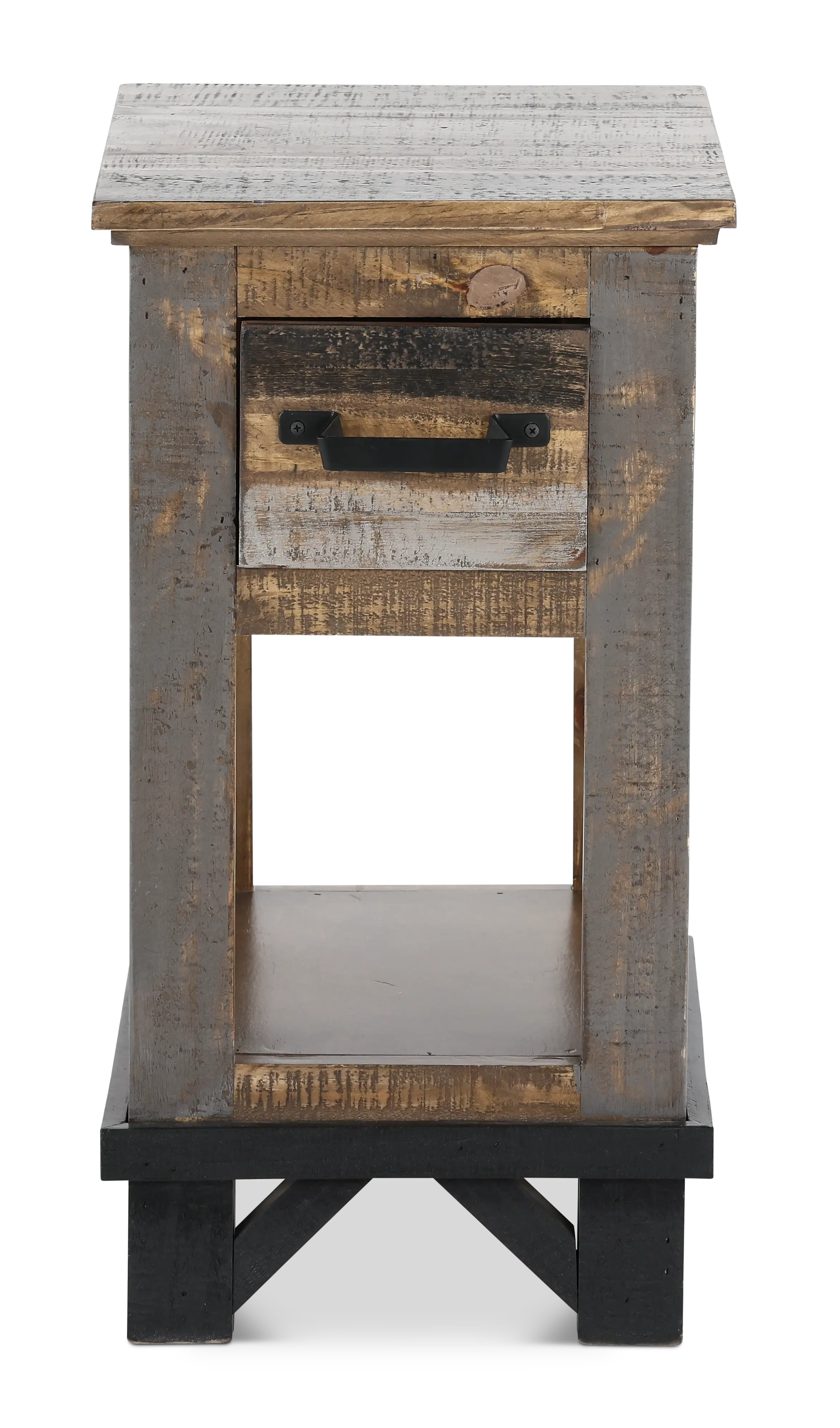 Loft Brown Chairside Table-4