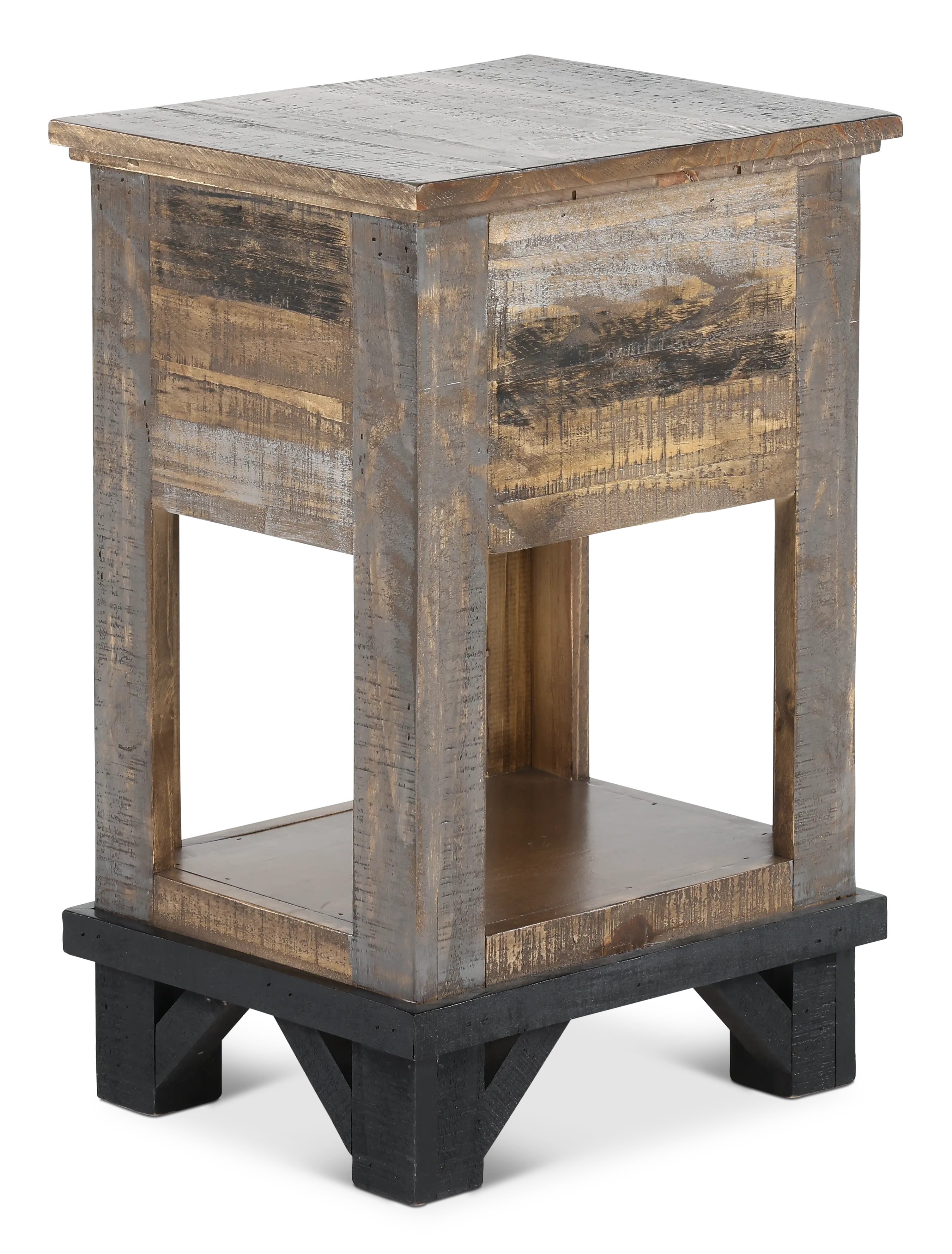 Loft Brown Chairside Table-5