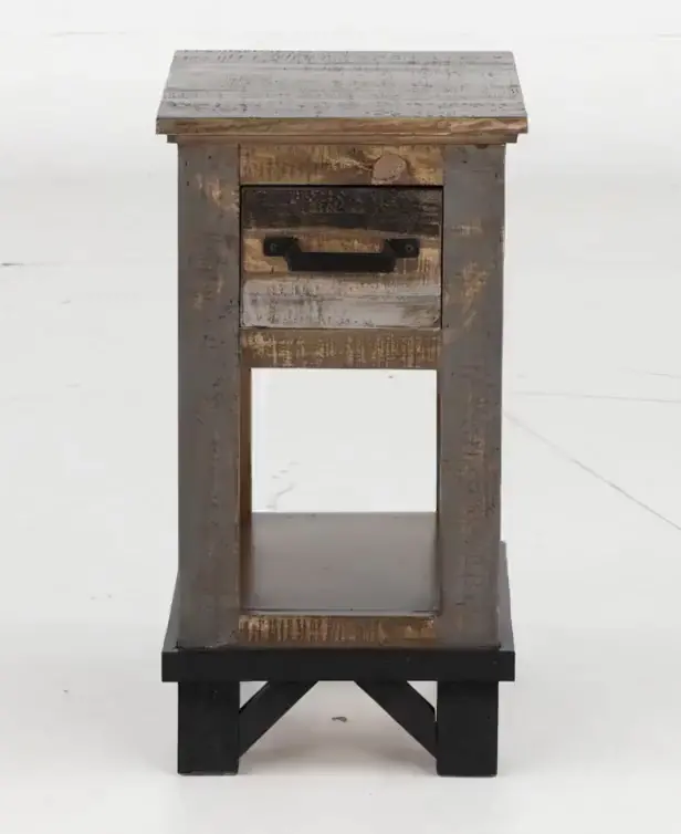 Loft Brown Chairside Table-9