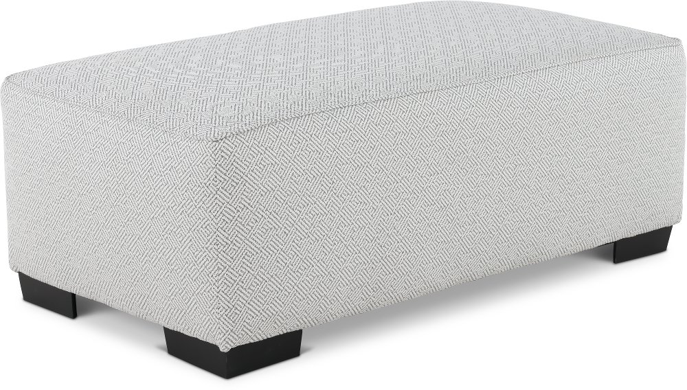 Renegade Pewter Gray Ottoman