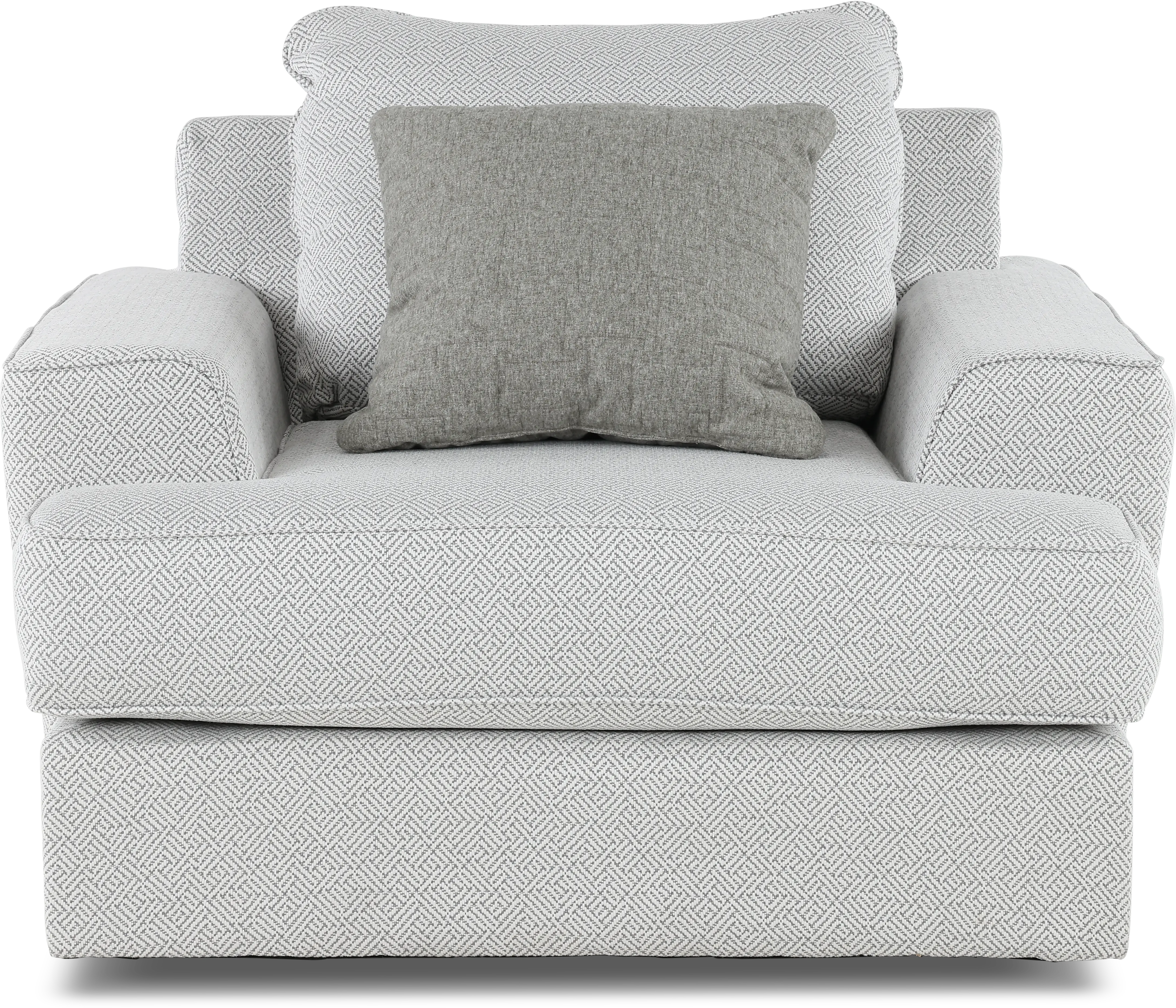 RENEGADE2/CHR/PEWTER Renegade Pewter Gray Swivel Chair-4