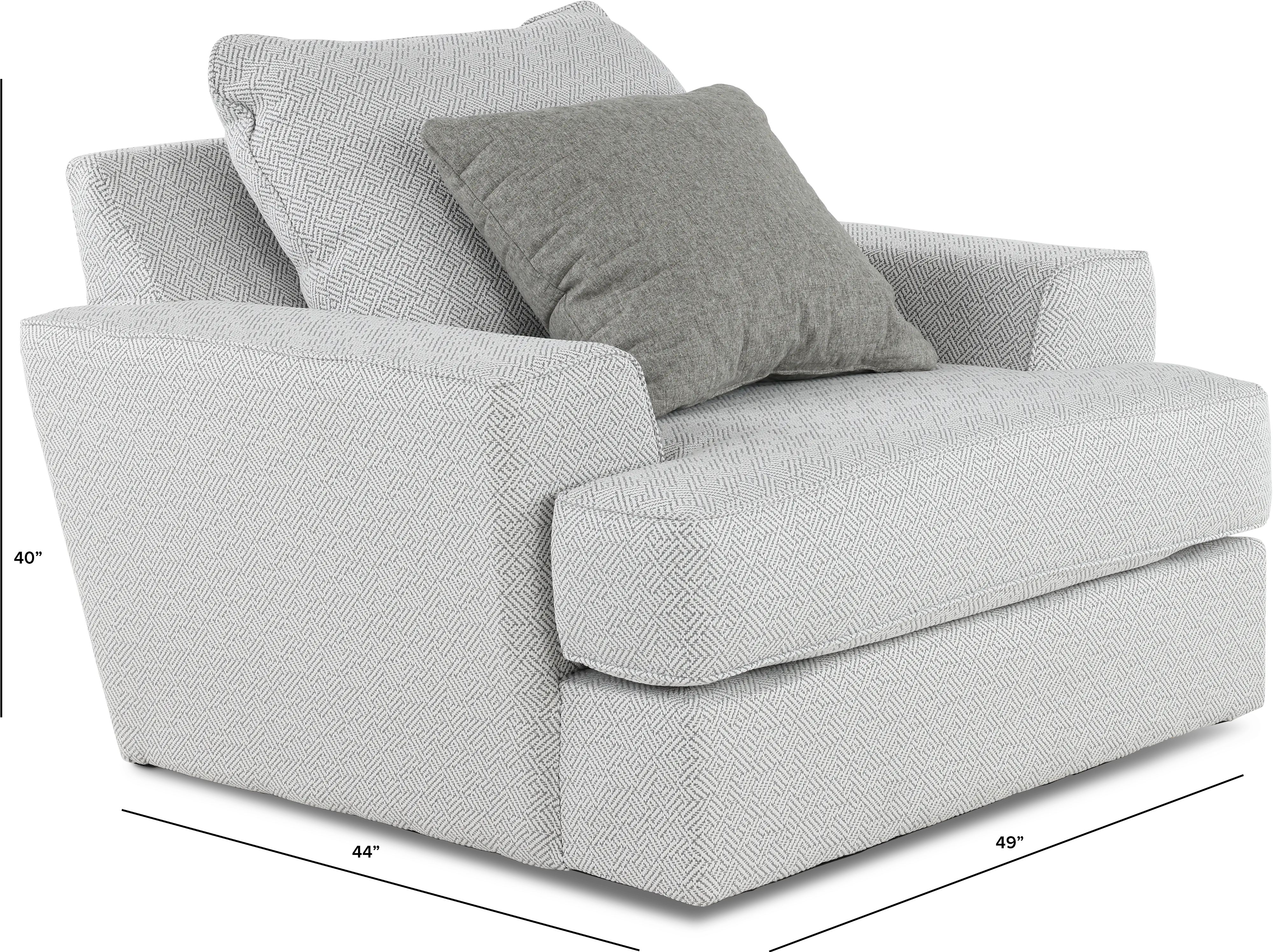 RENEGADE2/CHR/PEWTER Renegade Pewter Gray Swivel Chair-3