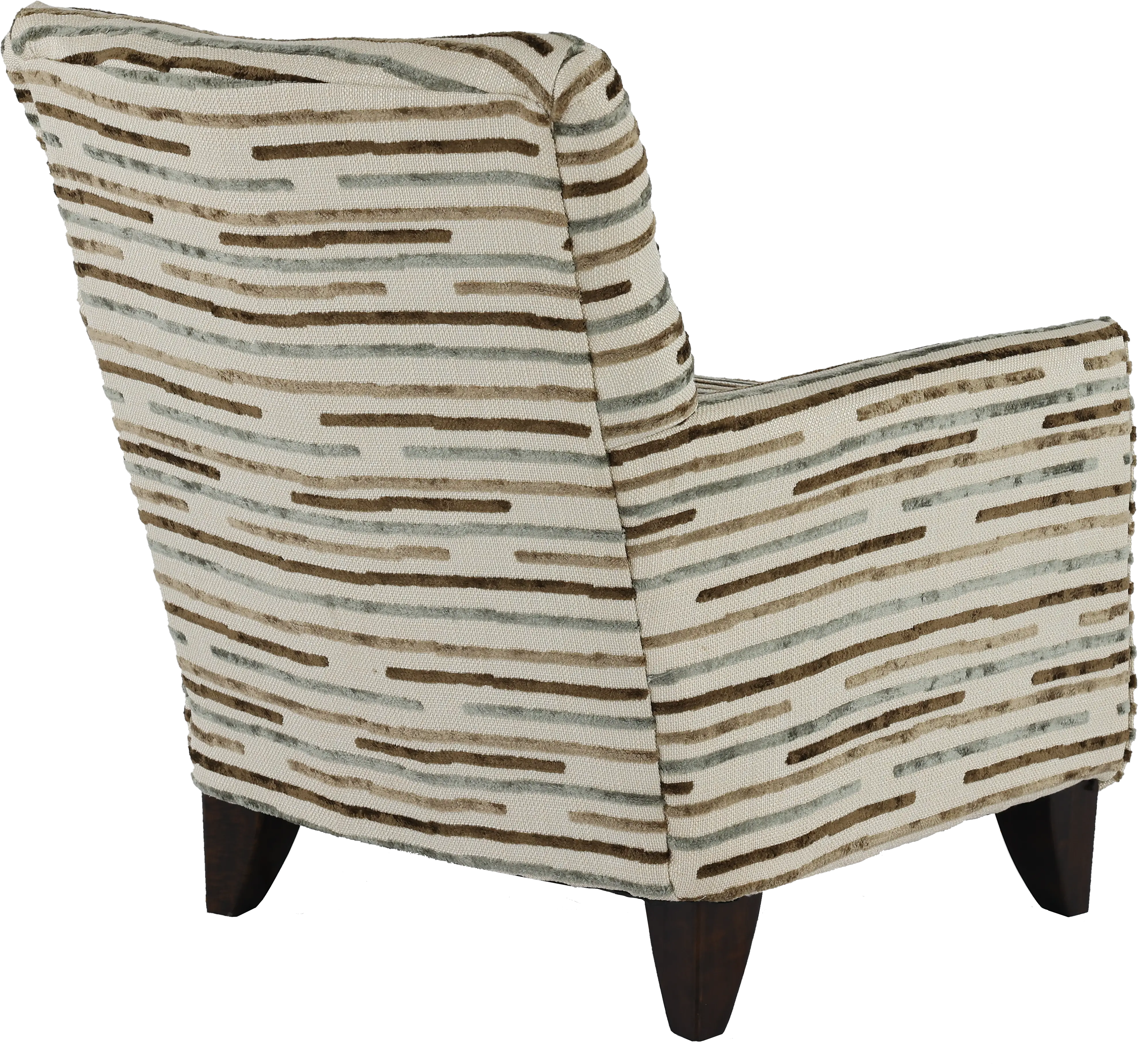 RAVEN3/CHR/MARBLE Raven Beige Striped Accent Chair-6