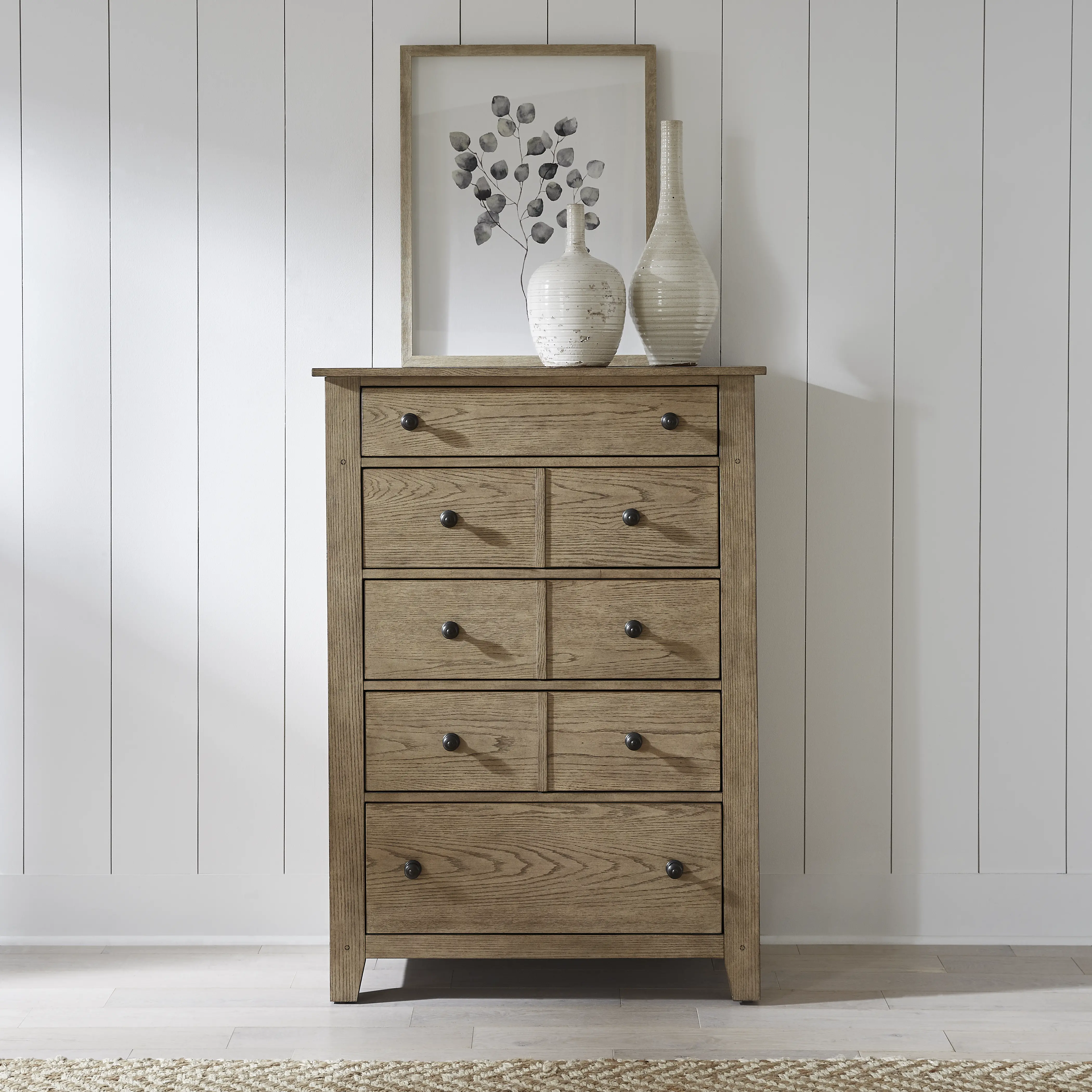 175S-BR41 Grandpa's Cabin Light Brown Chest of Drawers-2