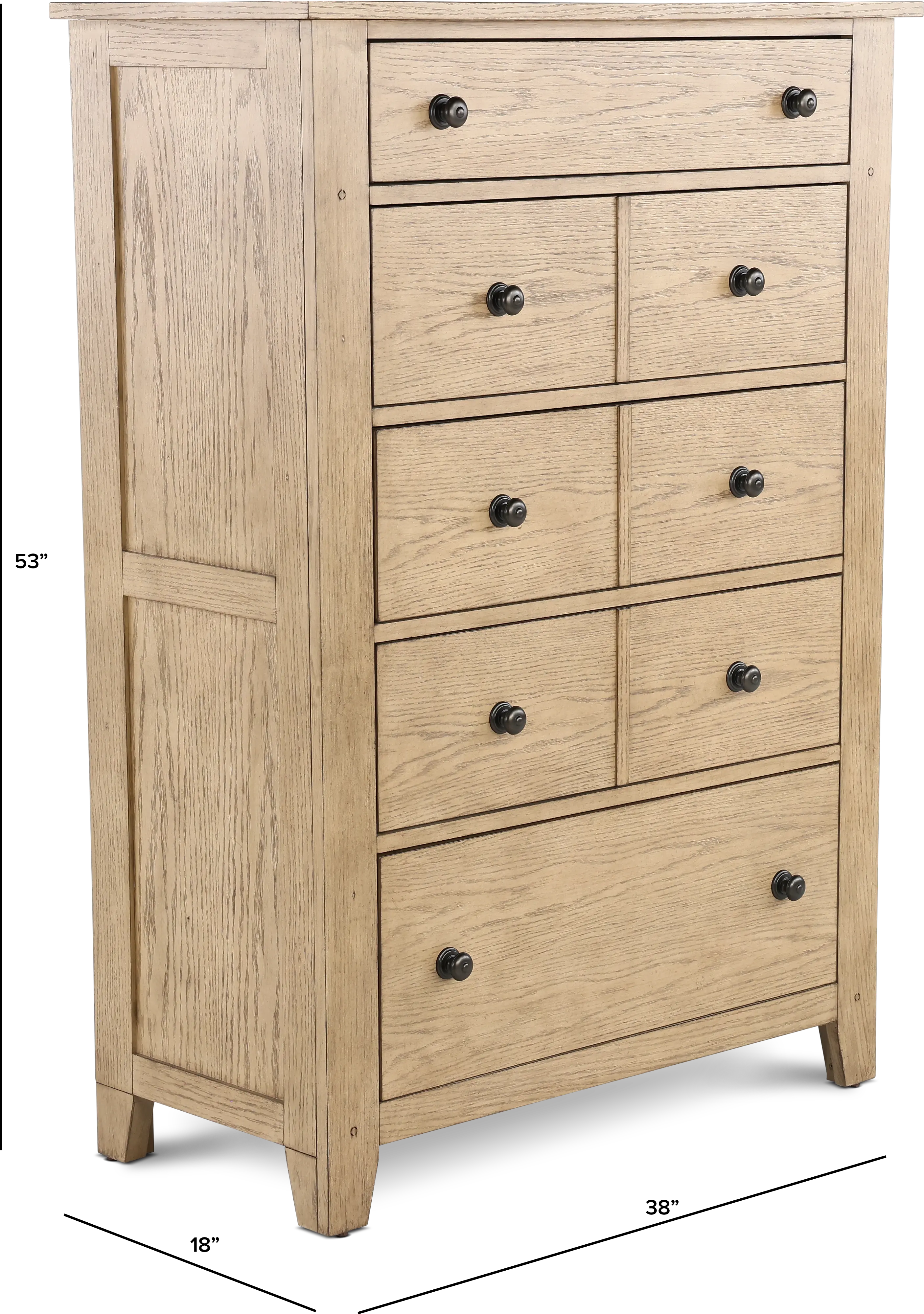 175S-BR41 Grandpa's Cabin Light Brown Chest of Drawers-3