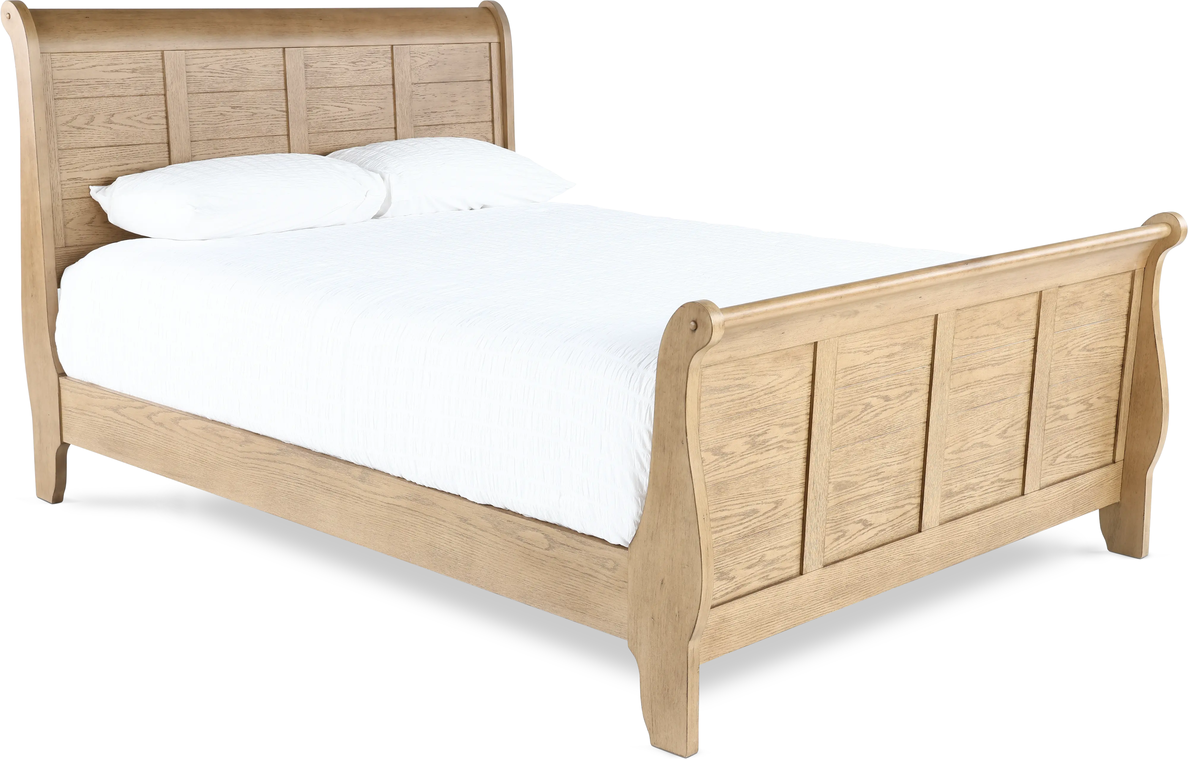 175S-BED5/0 Grandpa's Cabin Light Brown Queen Sleigh Bed-1