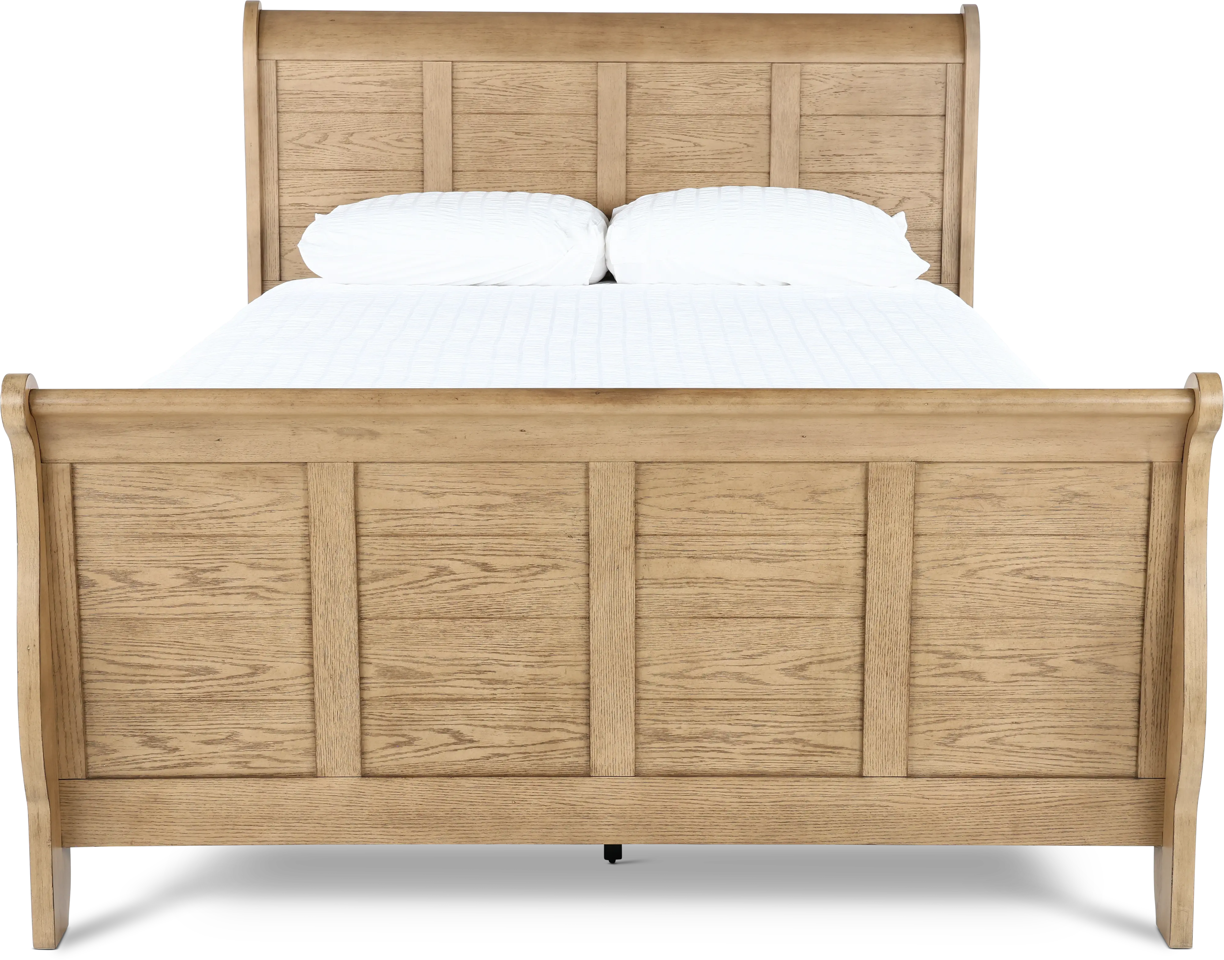 175S-BED5/0 Grandpa's Cabin Light Brown Queen Sleigh Bed-4