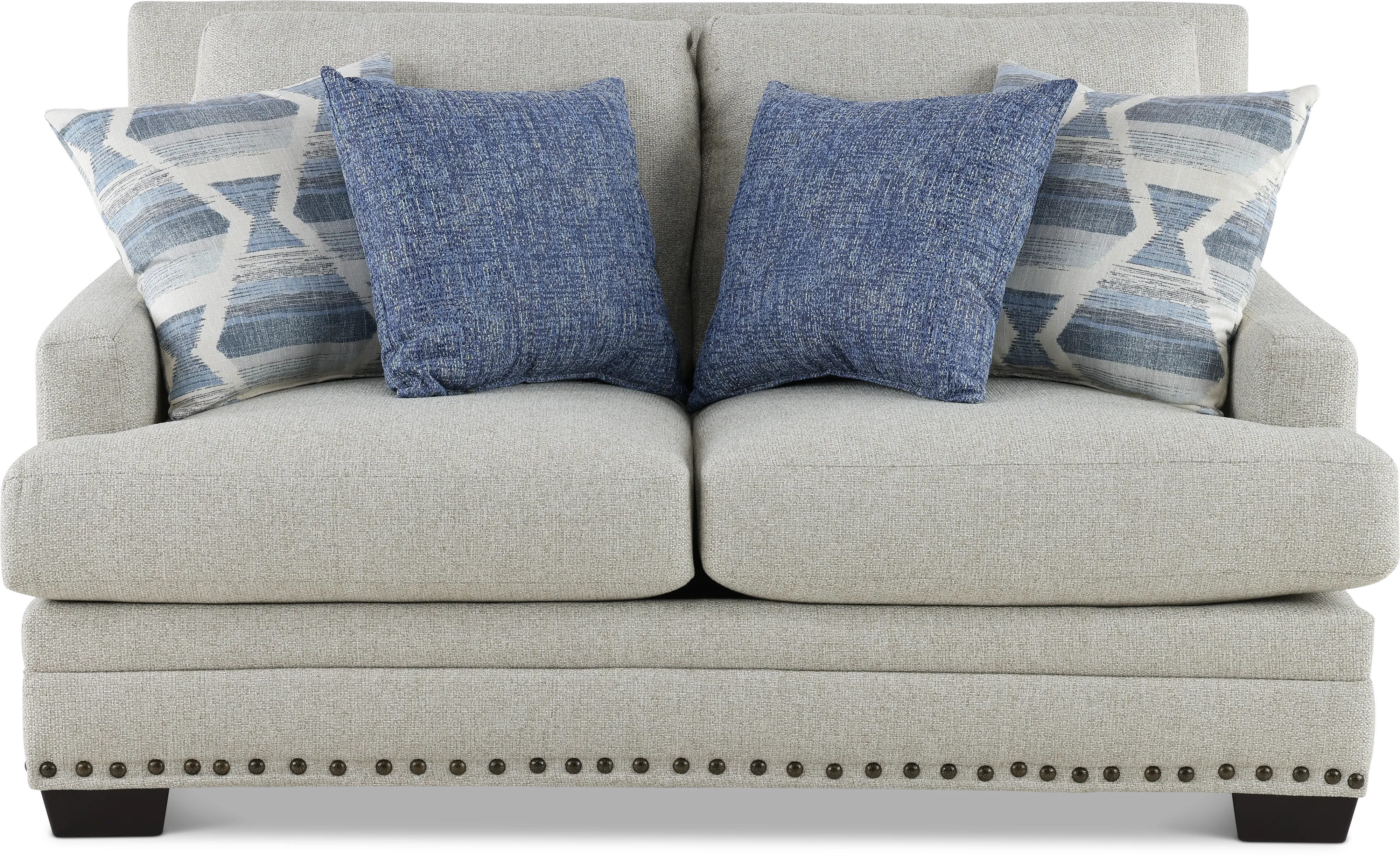Modern Farmhouse Gray Loveseat-1
