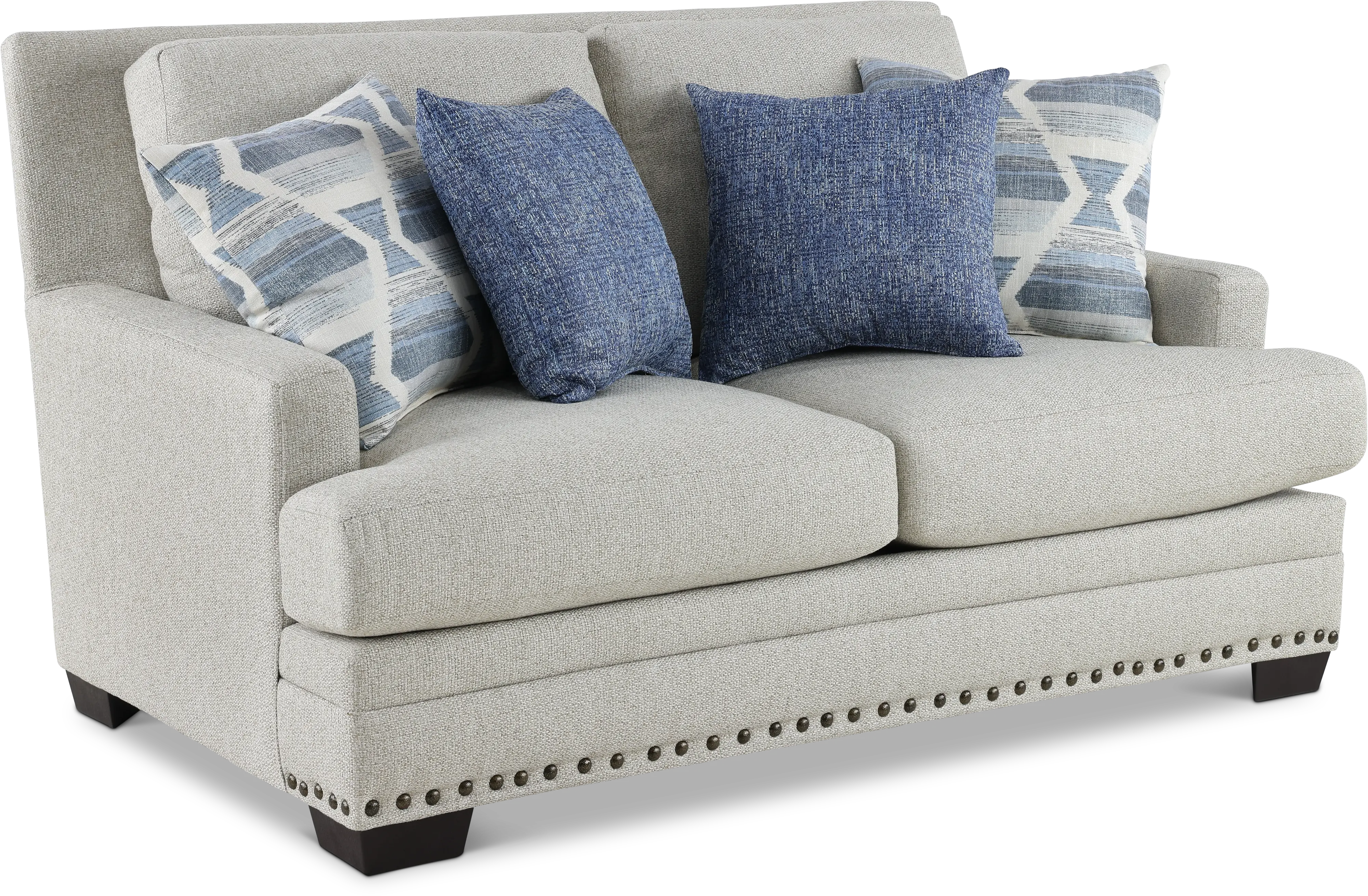 Modern Farmhouse Gray Loveseat-4