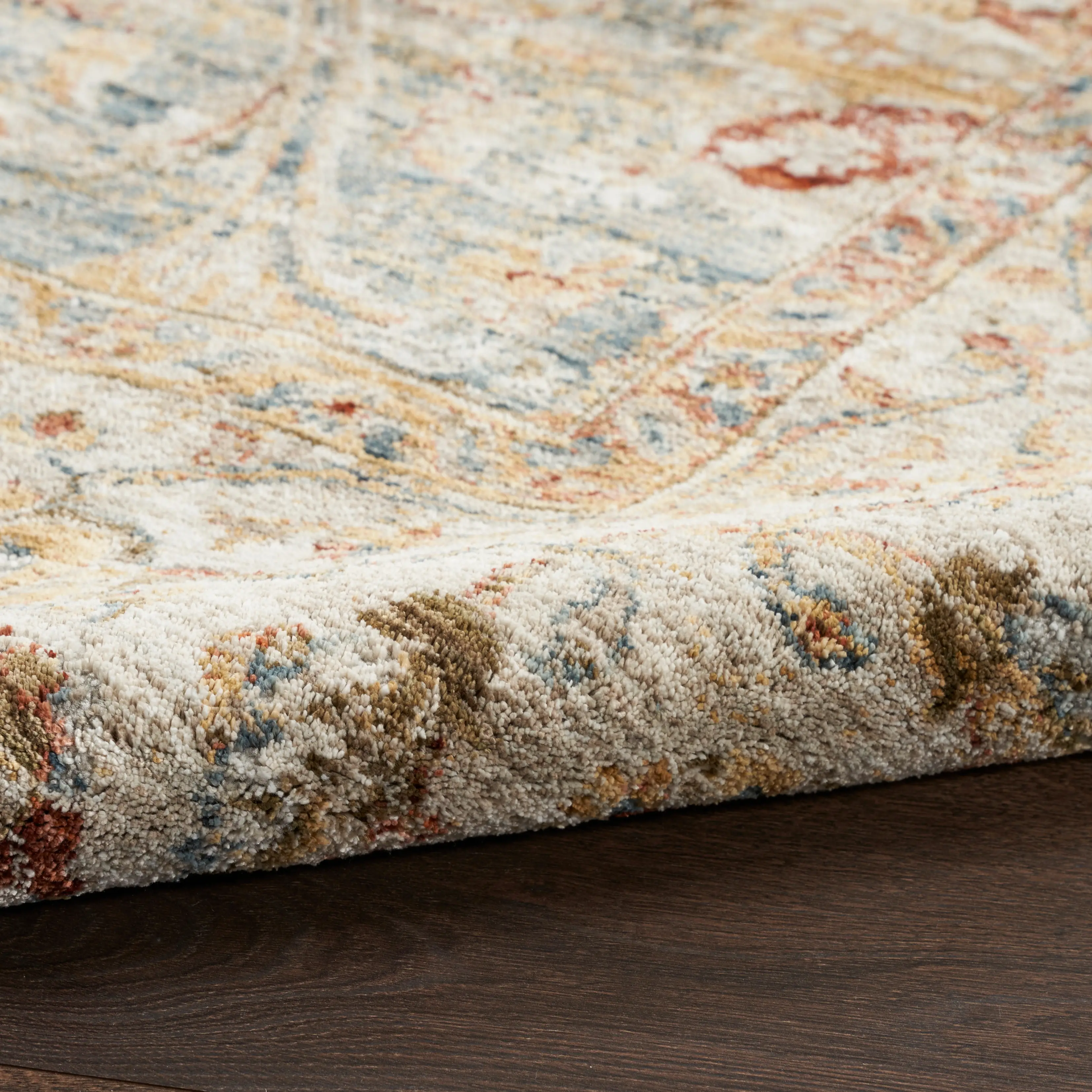 SHR03/BLUE-7'10X10'4 Sahar 8 x 10 Vintage Blue Area Rug-5