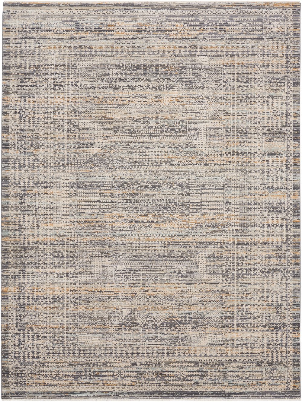 Lynx 5 x 8 Boho Slate Blue Area Rug