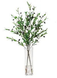 39  Olive Branch in Glass Vase