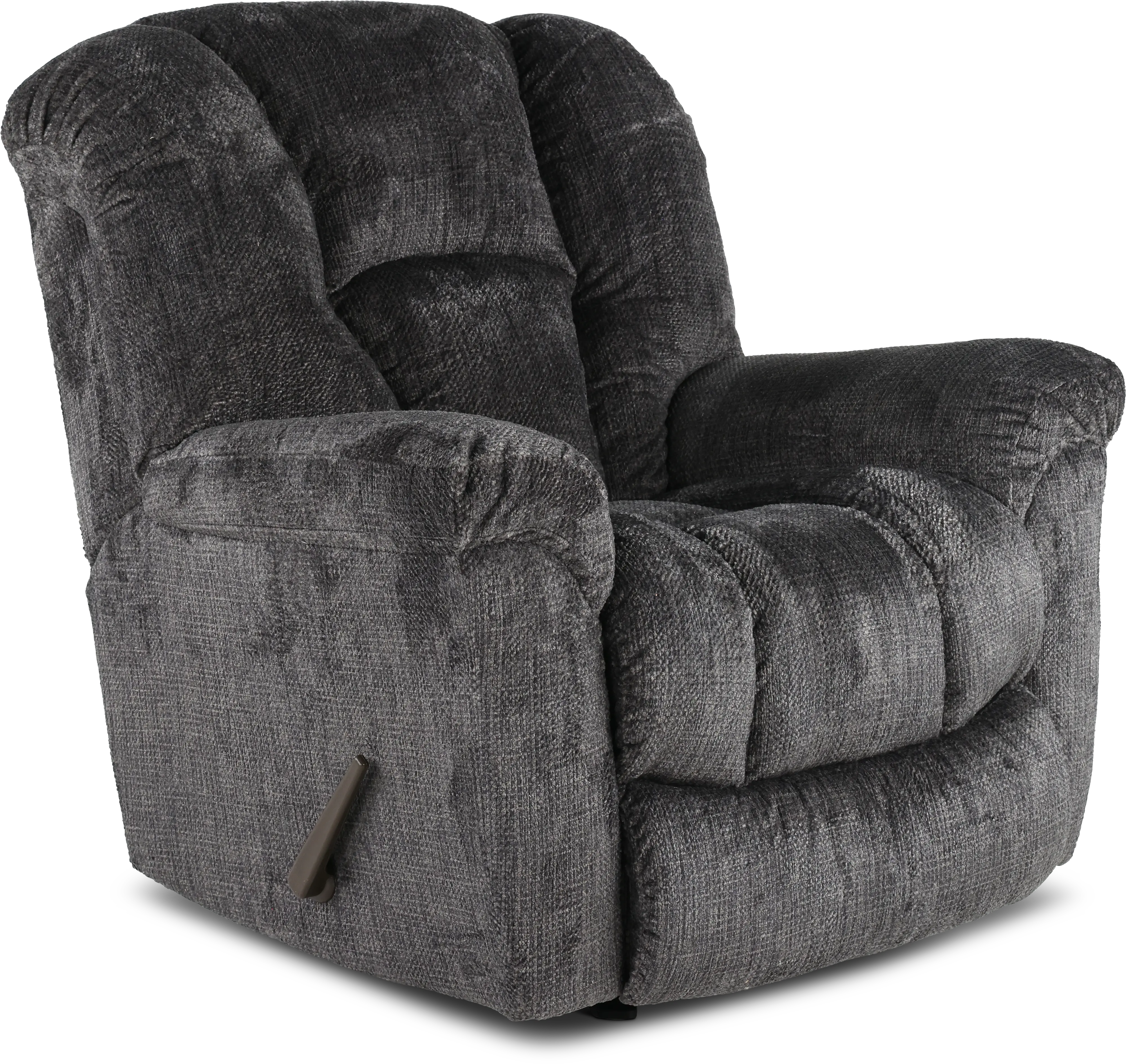 Equalizer Charcoal Gray Manual Rocker Recliner-1