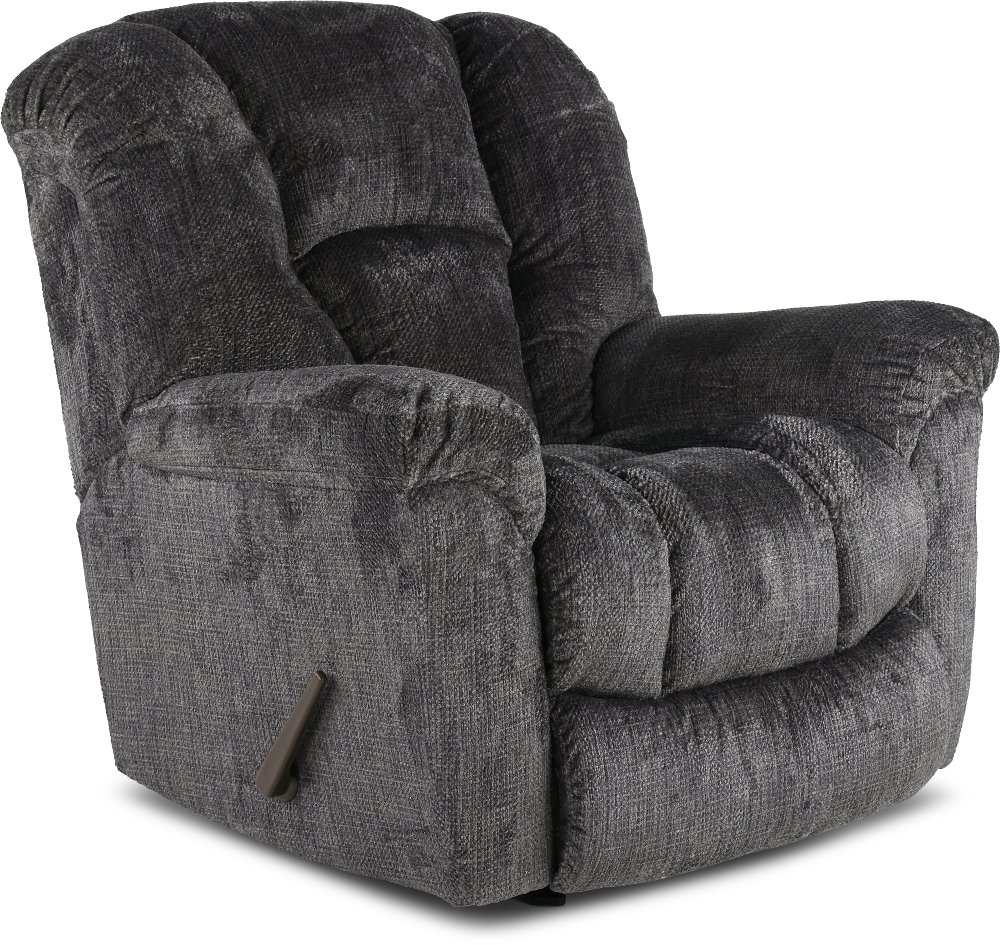 Equalizer Charcoal Gray Manual Rocker Recliner
