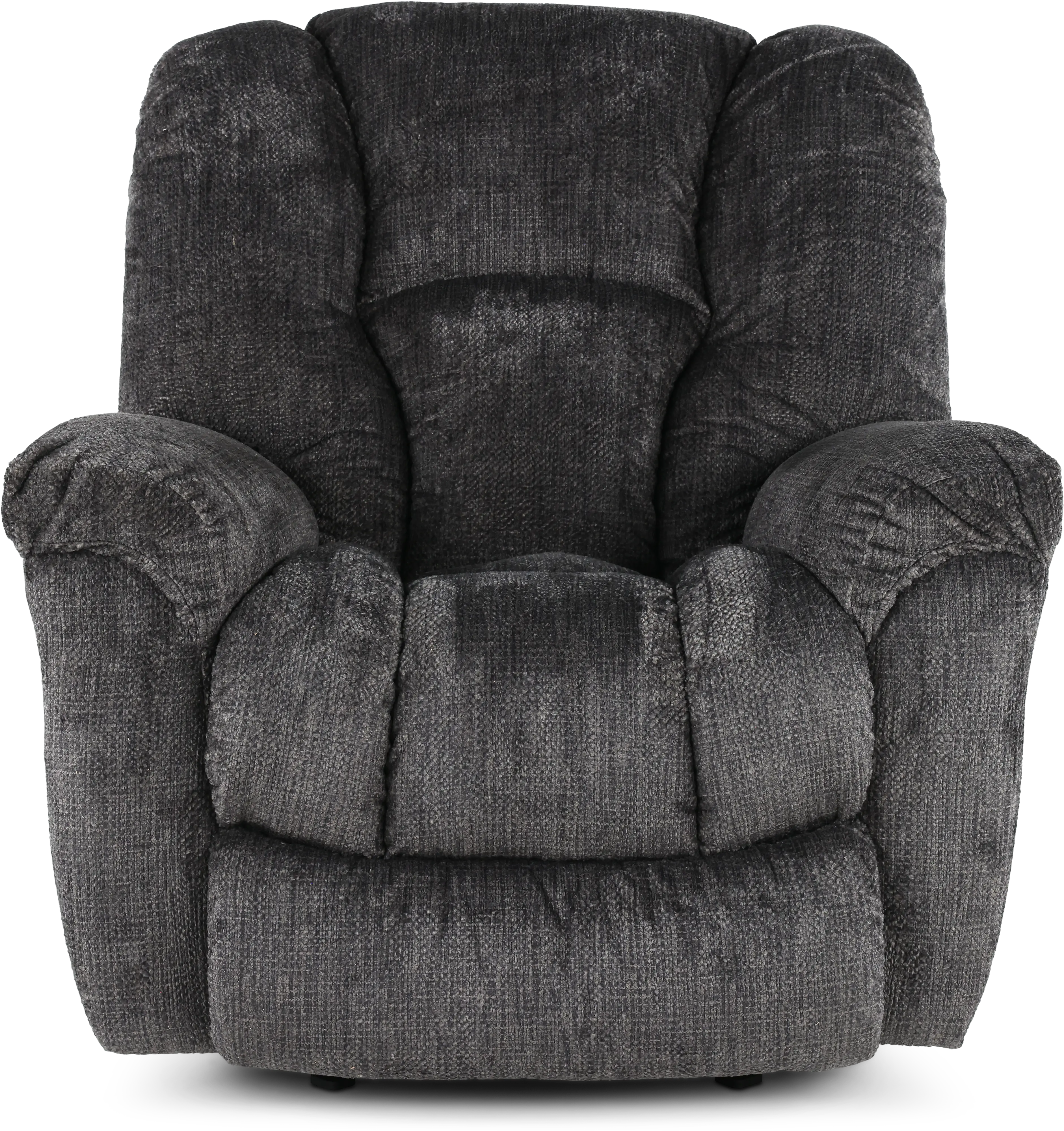Equalizer Charcoal Gray Manual Rocker Recliner-2