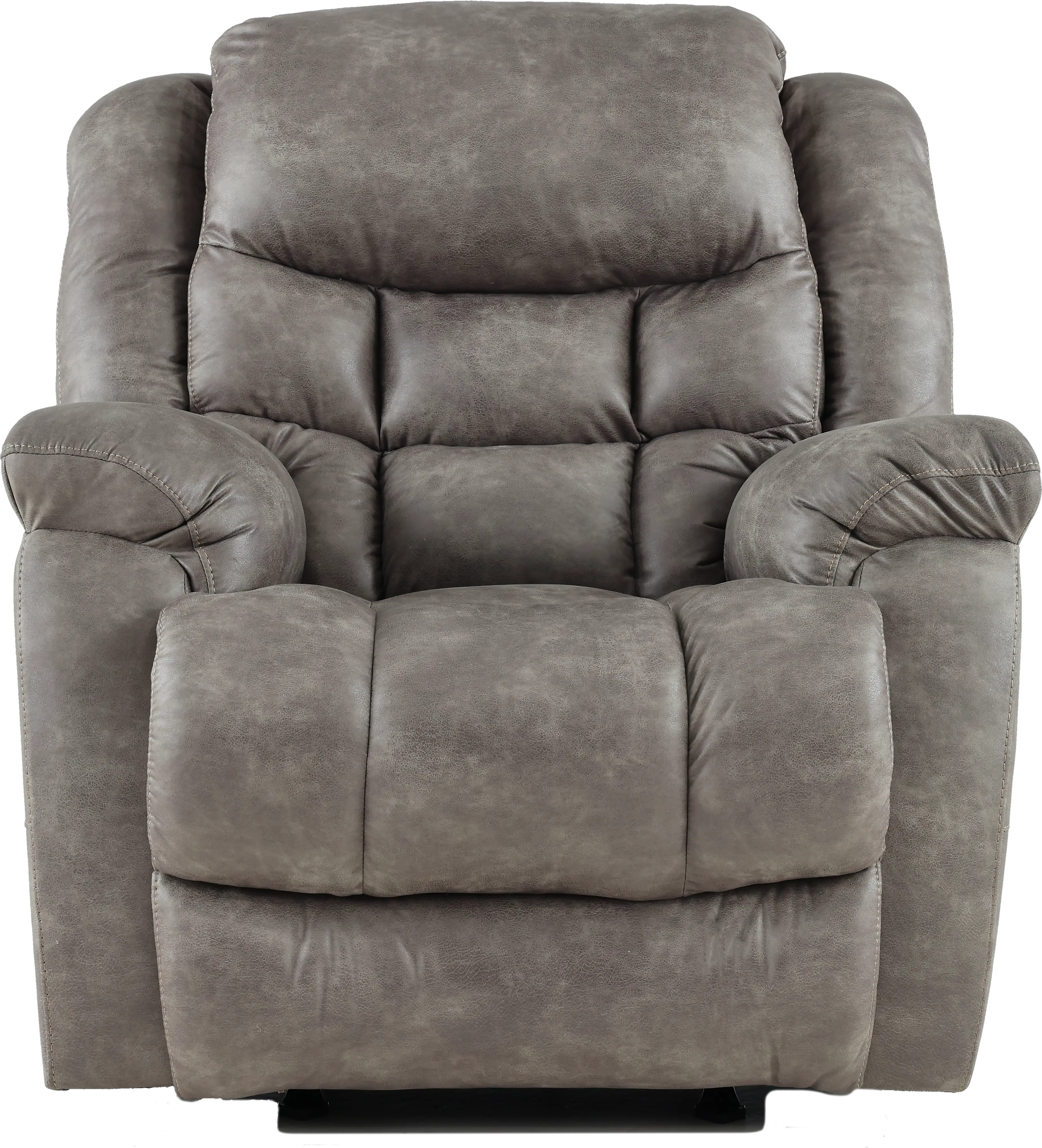 Blockbuster Gray Power Rocker Recliner-1