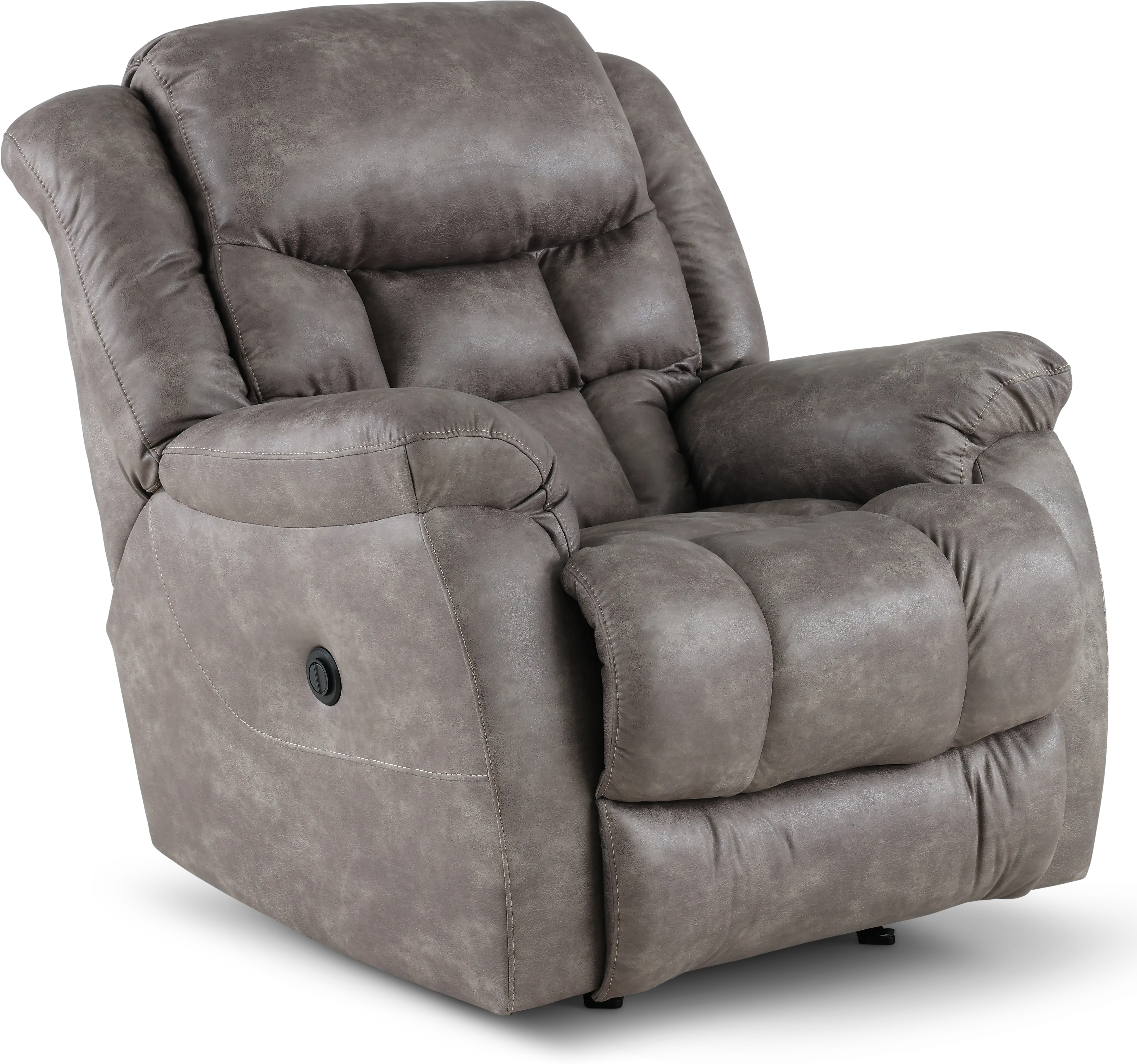Blockbuster Gray Power Rocker Recliner-2