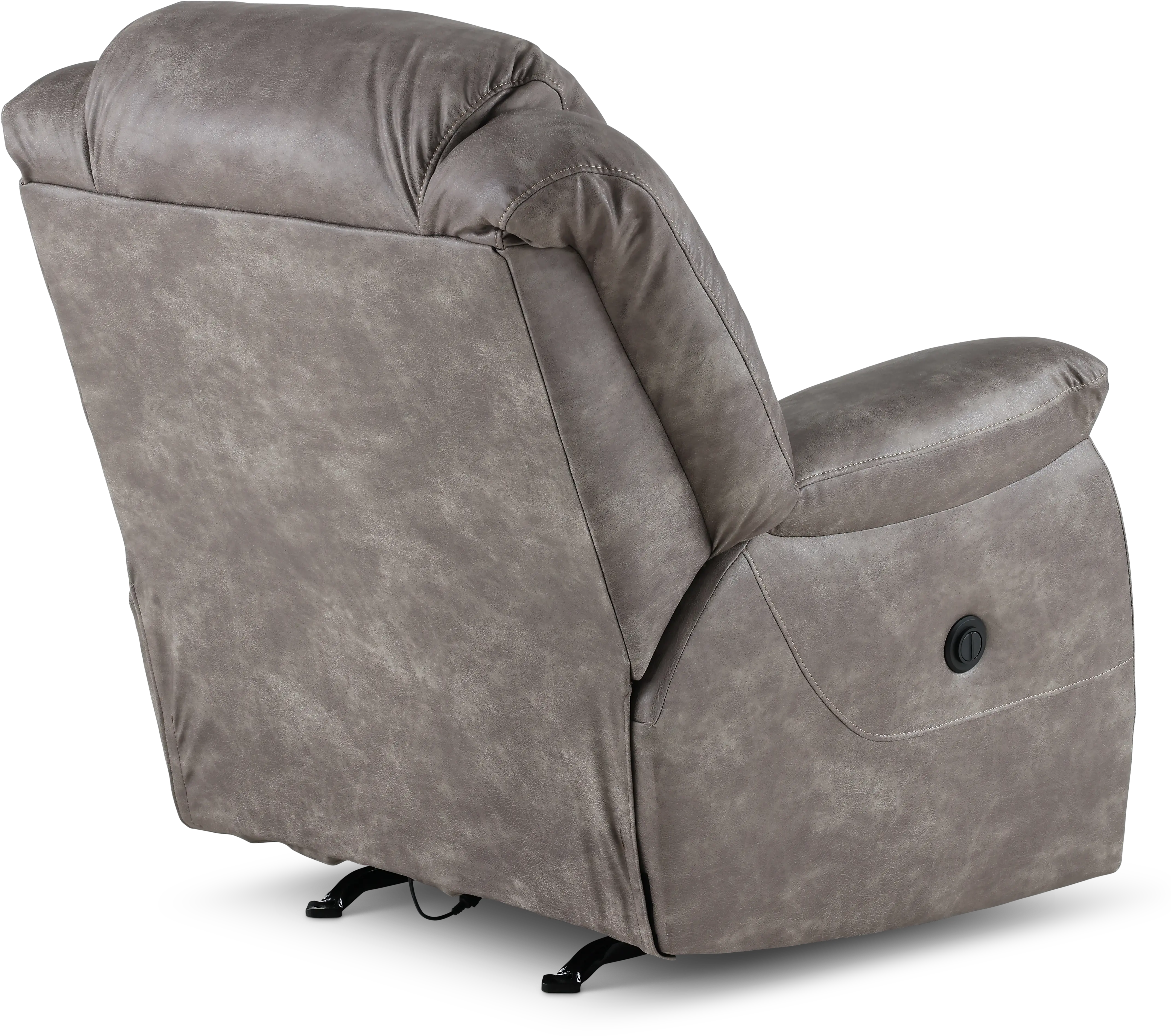 Blockbuster Gray Power Rocker Recliner-4