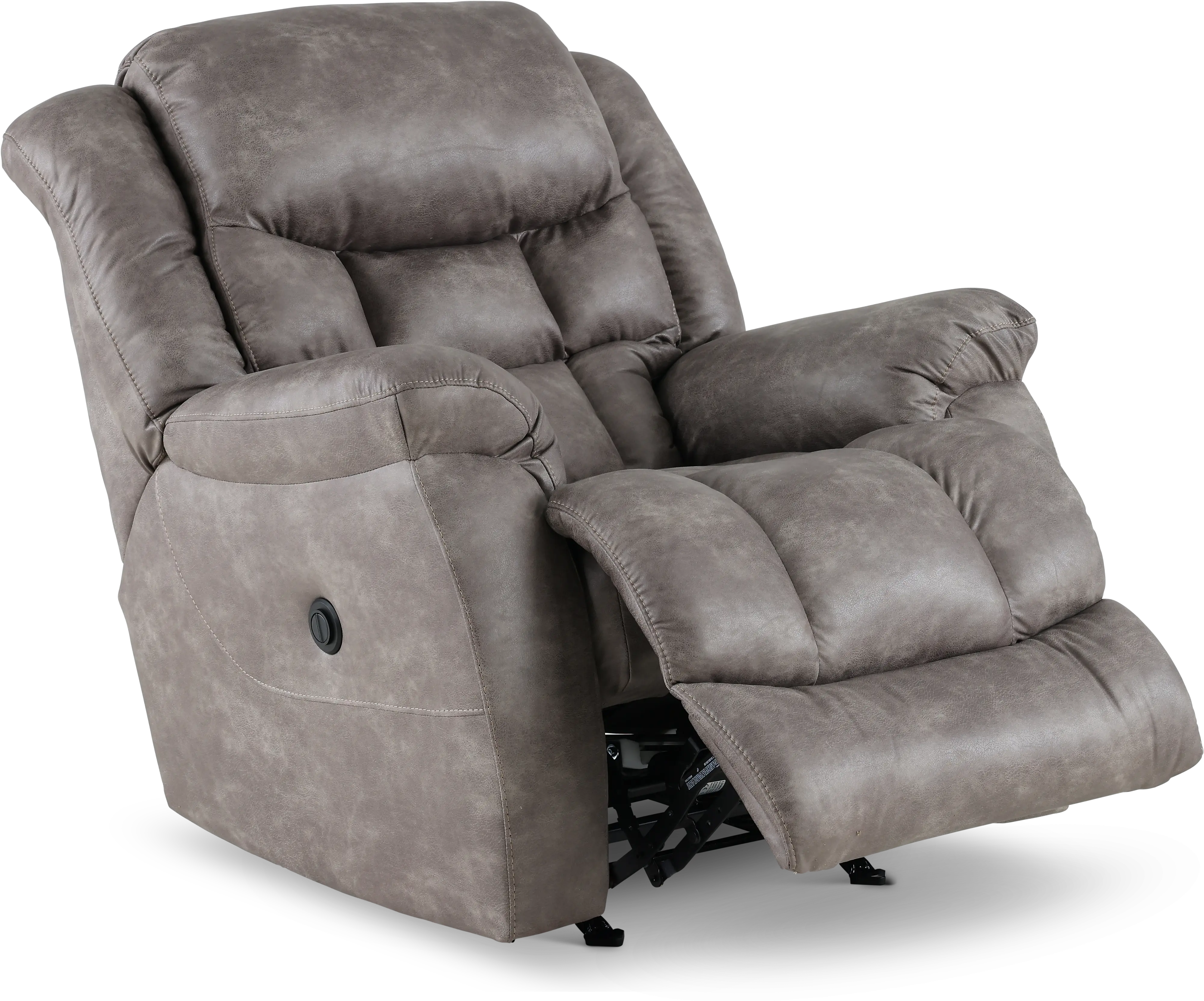 Blockbuster Gray Power Rocker Recliner-6