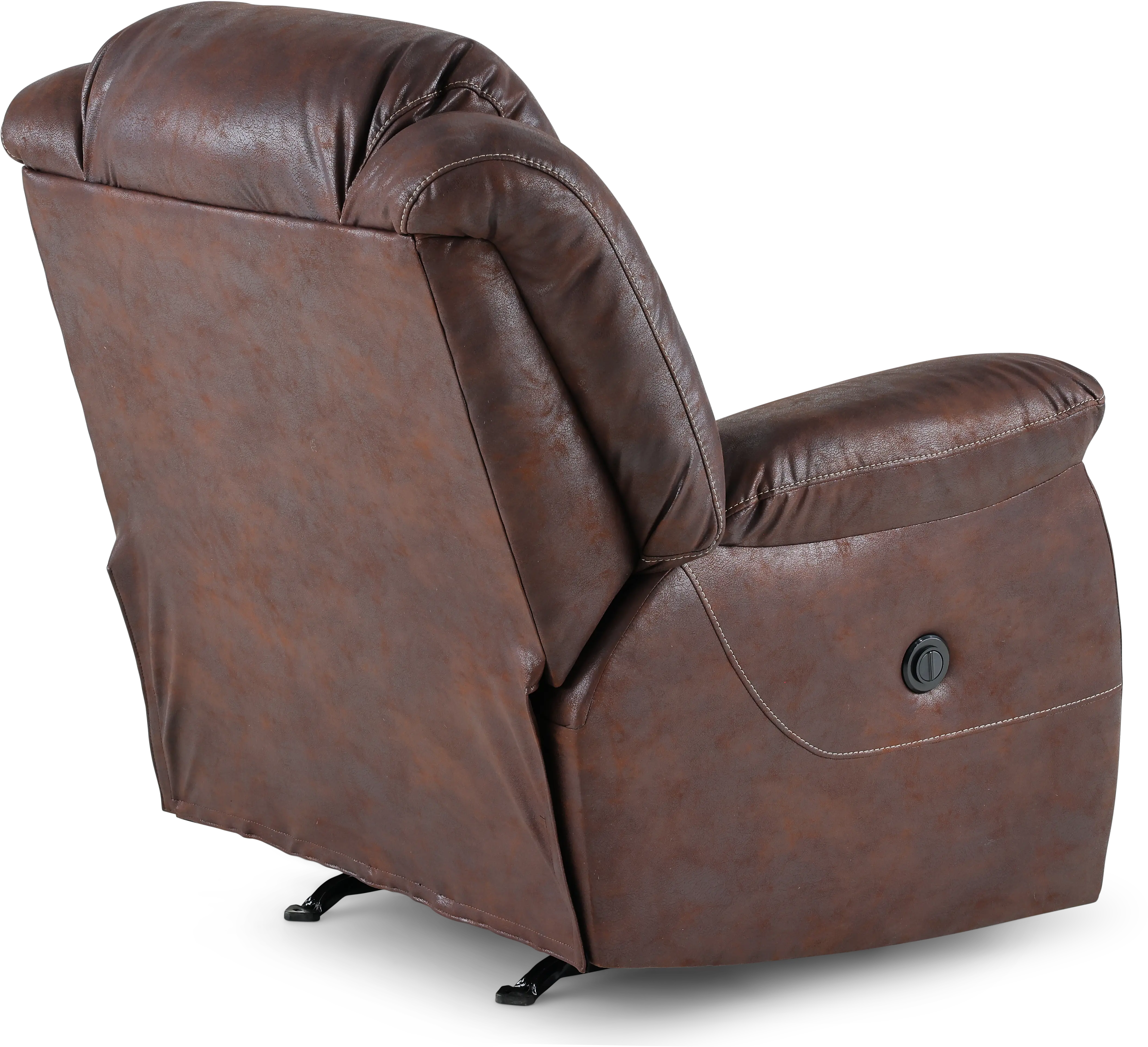 Blockbuster Brown Power Rocker Recliner-3