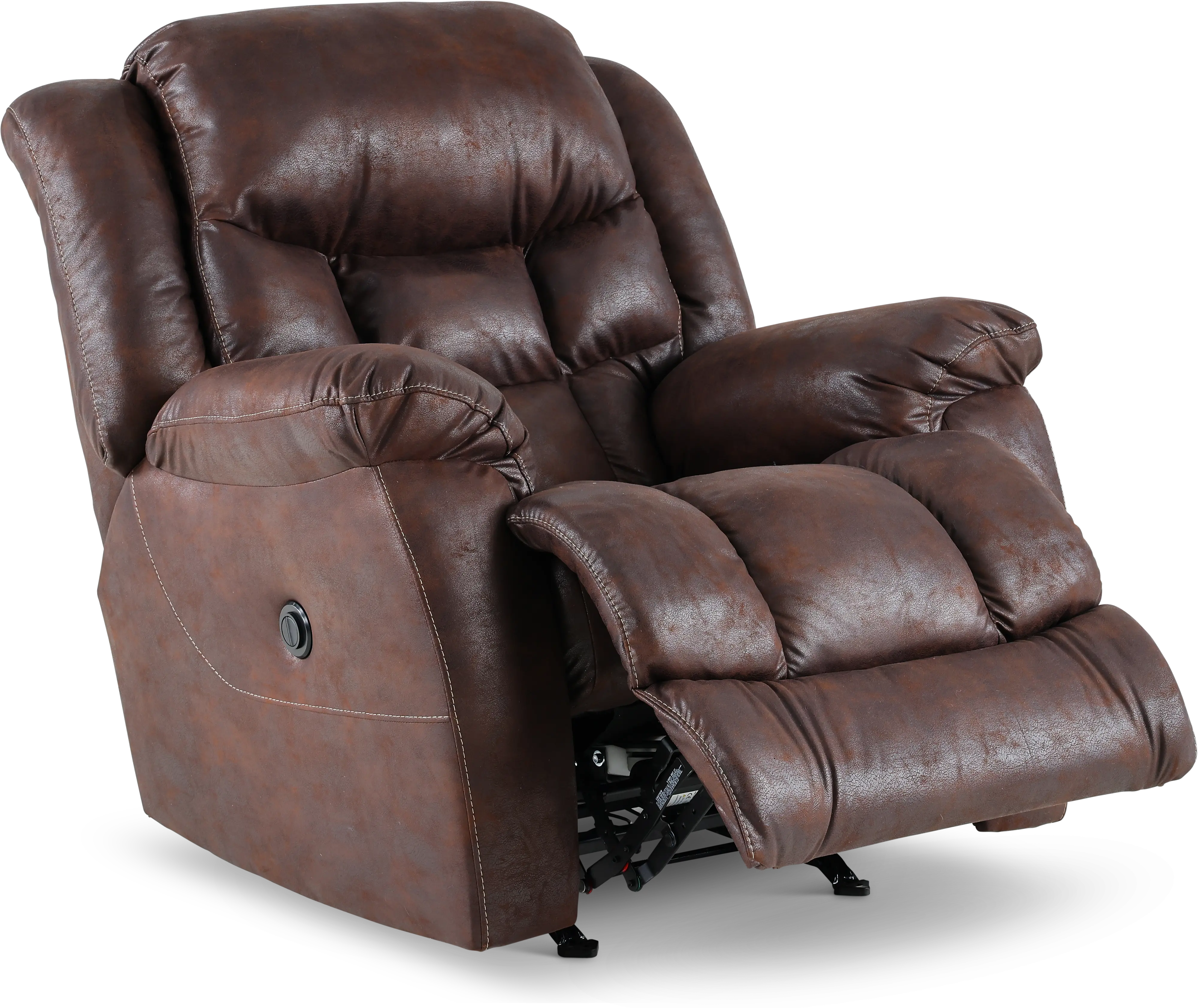 Blockbuster Brown Power Rocker Recliner-6