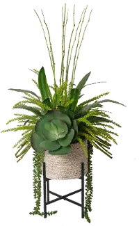 42  Succulent Bamboo Planter