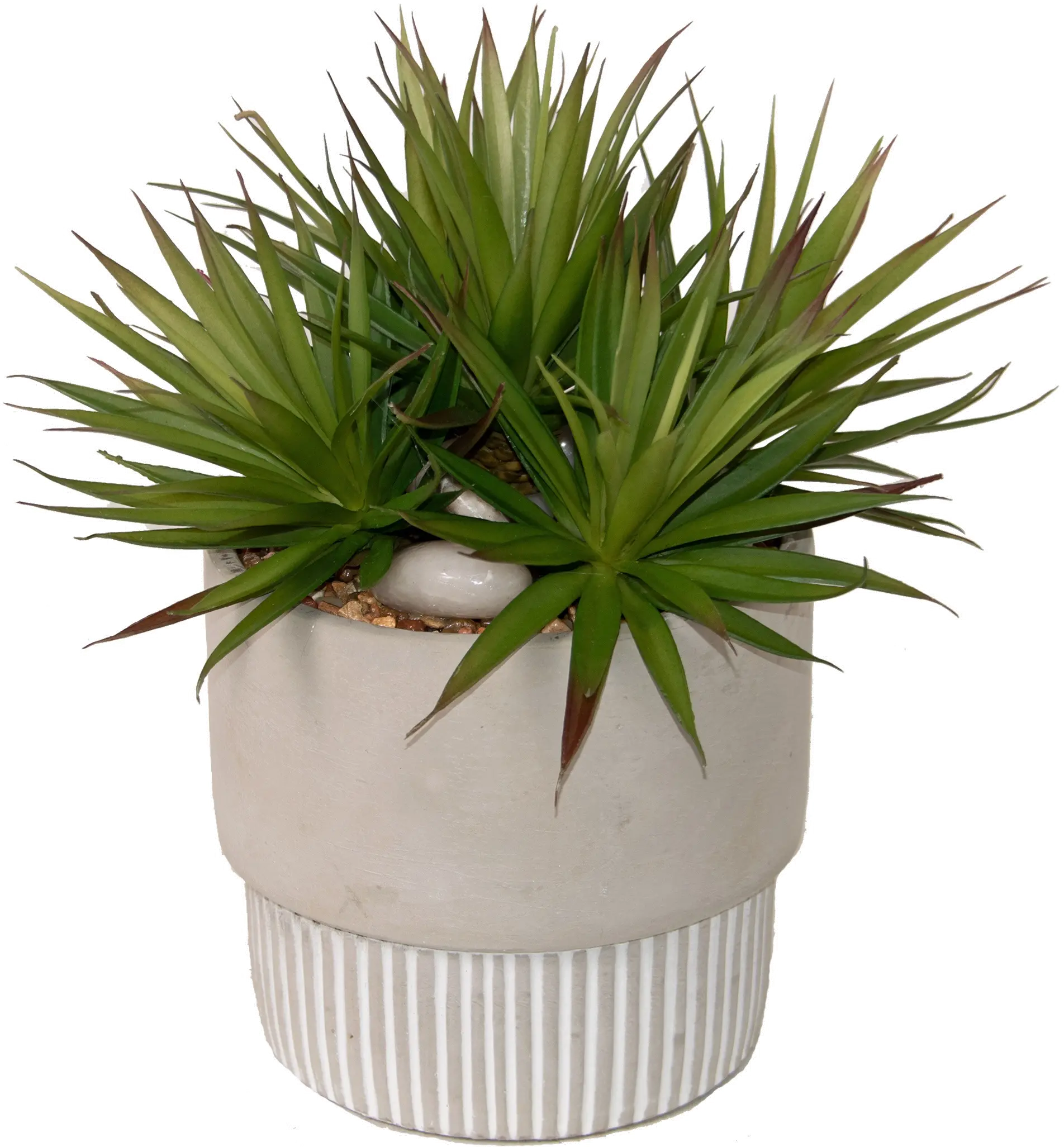 Faux Spikey Succulent in Stone Pot-1
