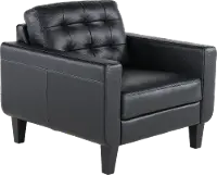 Cameron Black Leather Chair