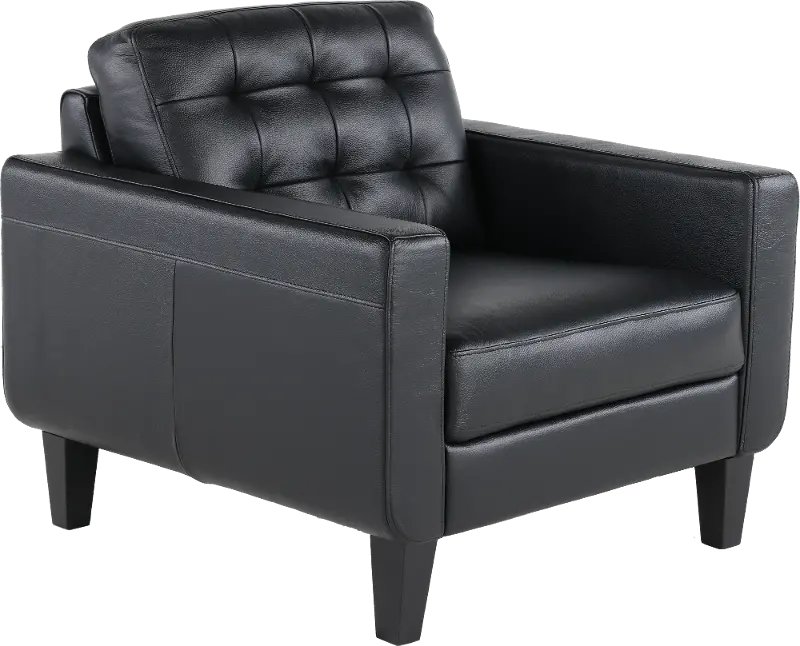 Cameron Black Leather Chair