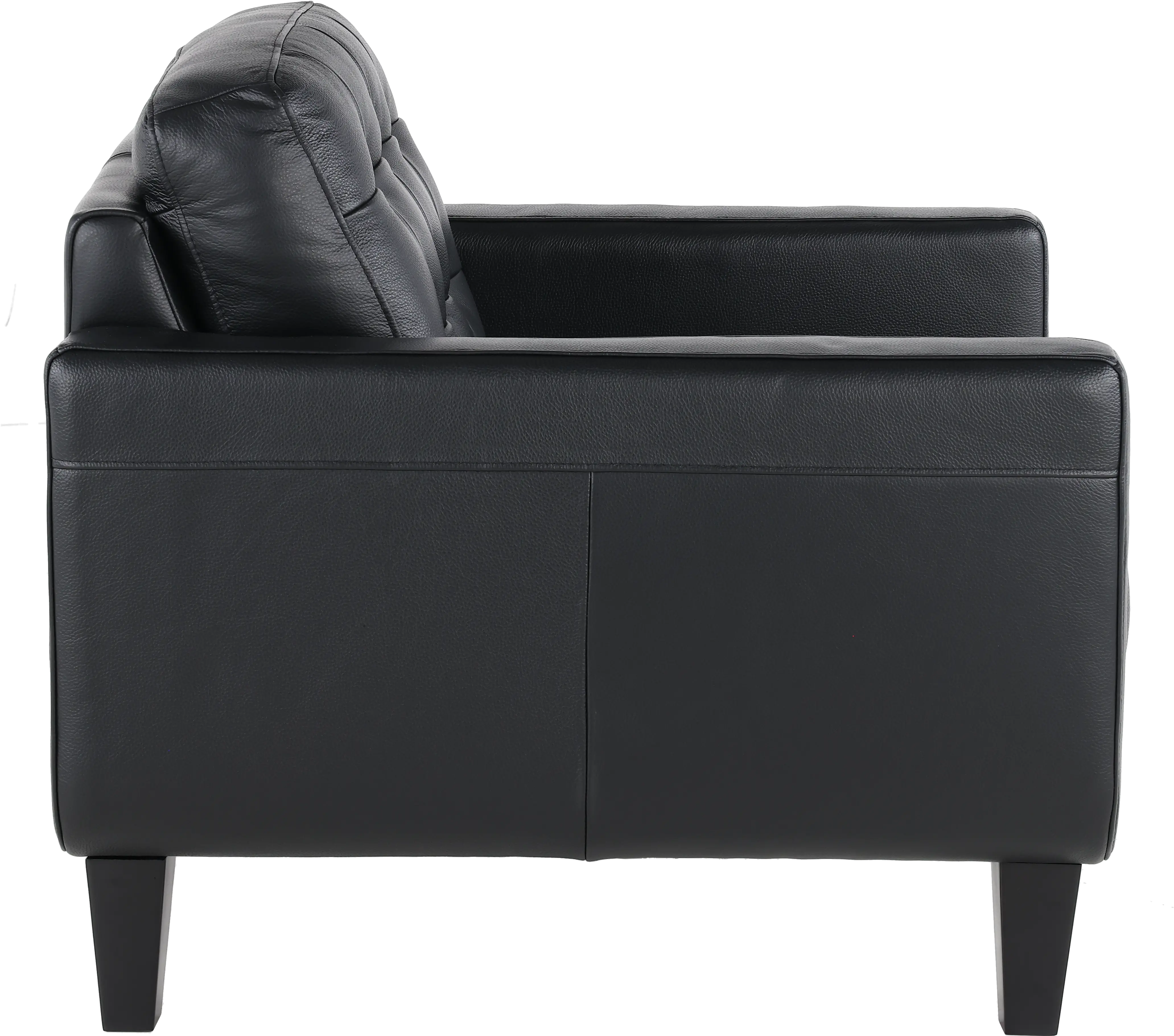 Cameron Black Leather Chair-5