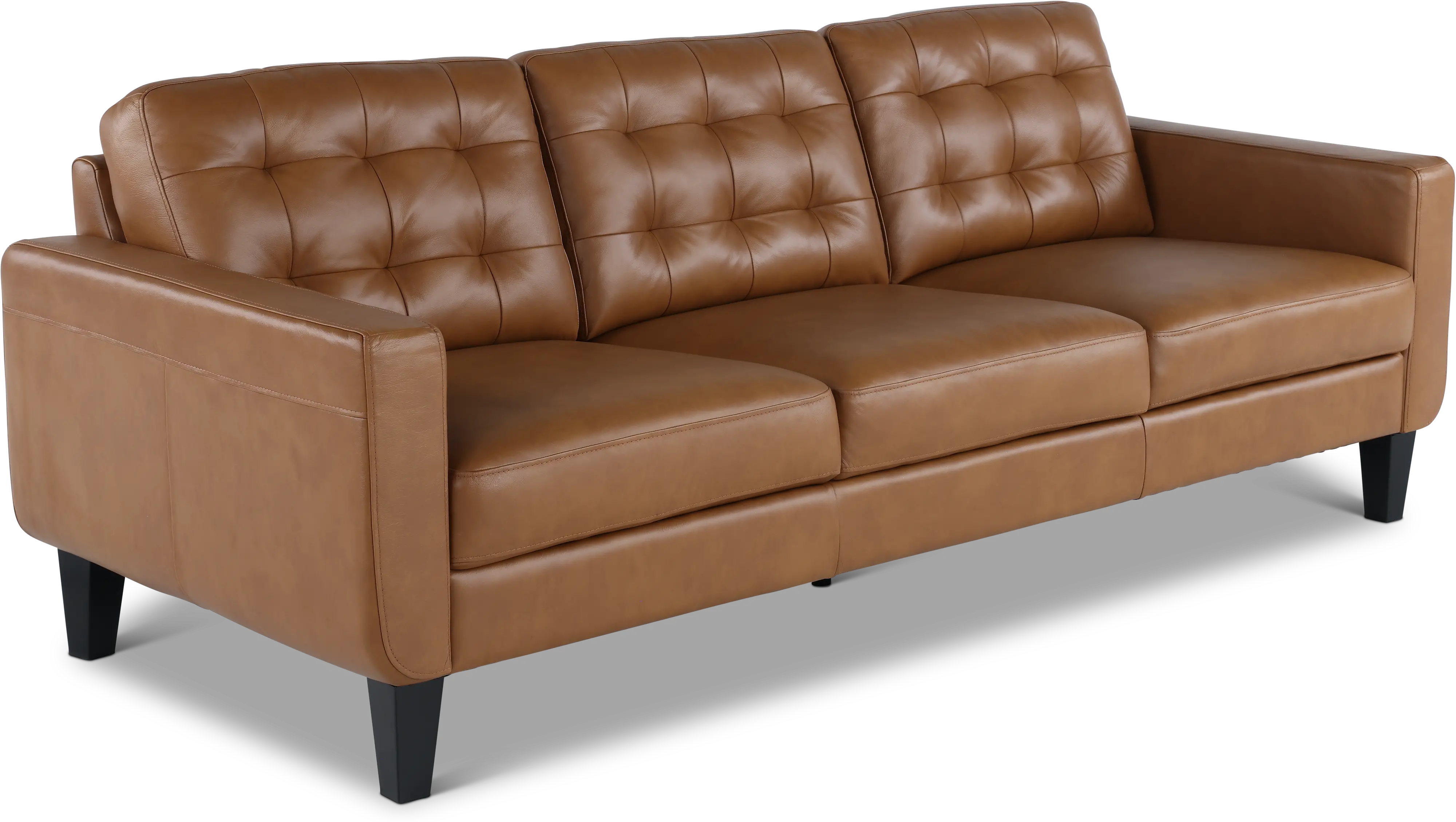 Cameron Brown Leather Sofa-4