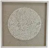 Shell and Natural Fiber Framed Wall Art