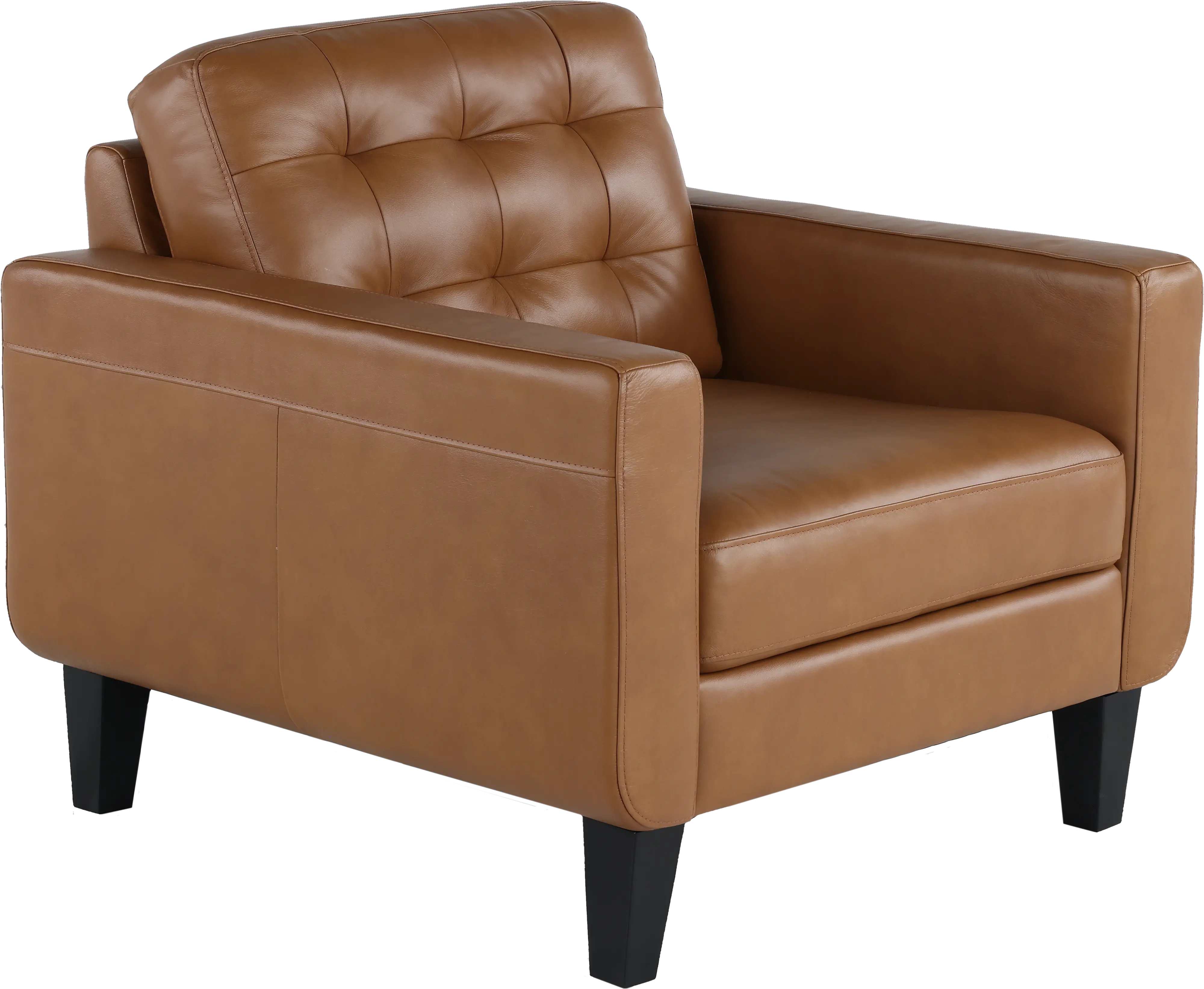 Cameron Brown Leather Chair-1
