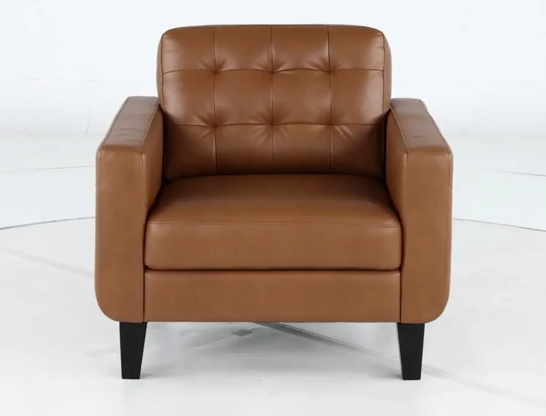 Cameron Brown Leather Chair-9