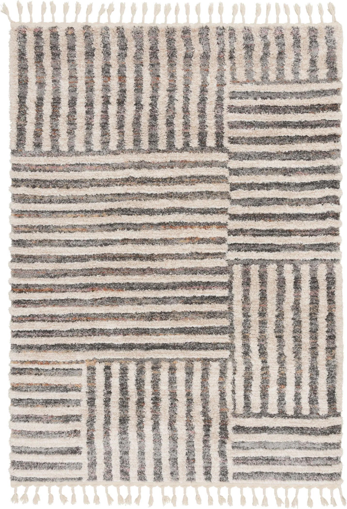 Vita 5 x 7 Melly Cream Striped Area Rug-1