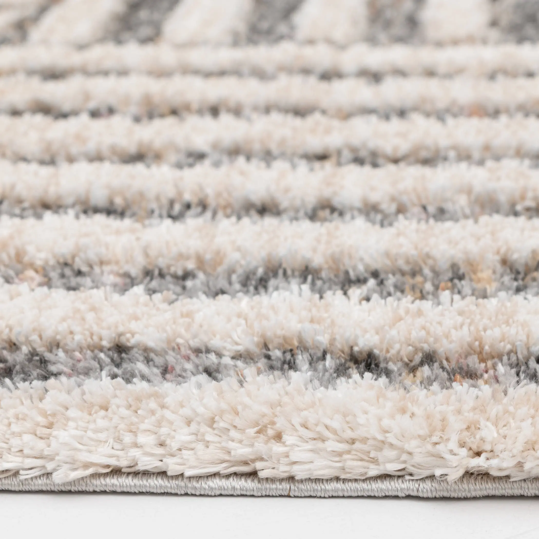 Vita 5 x 7 Melly Cream Striped Area Rug-5