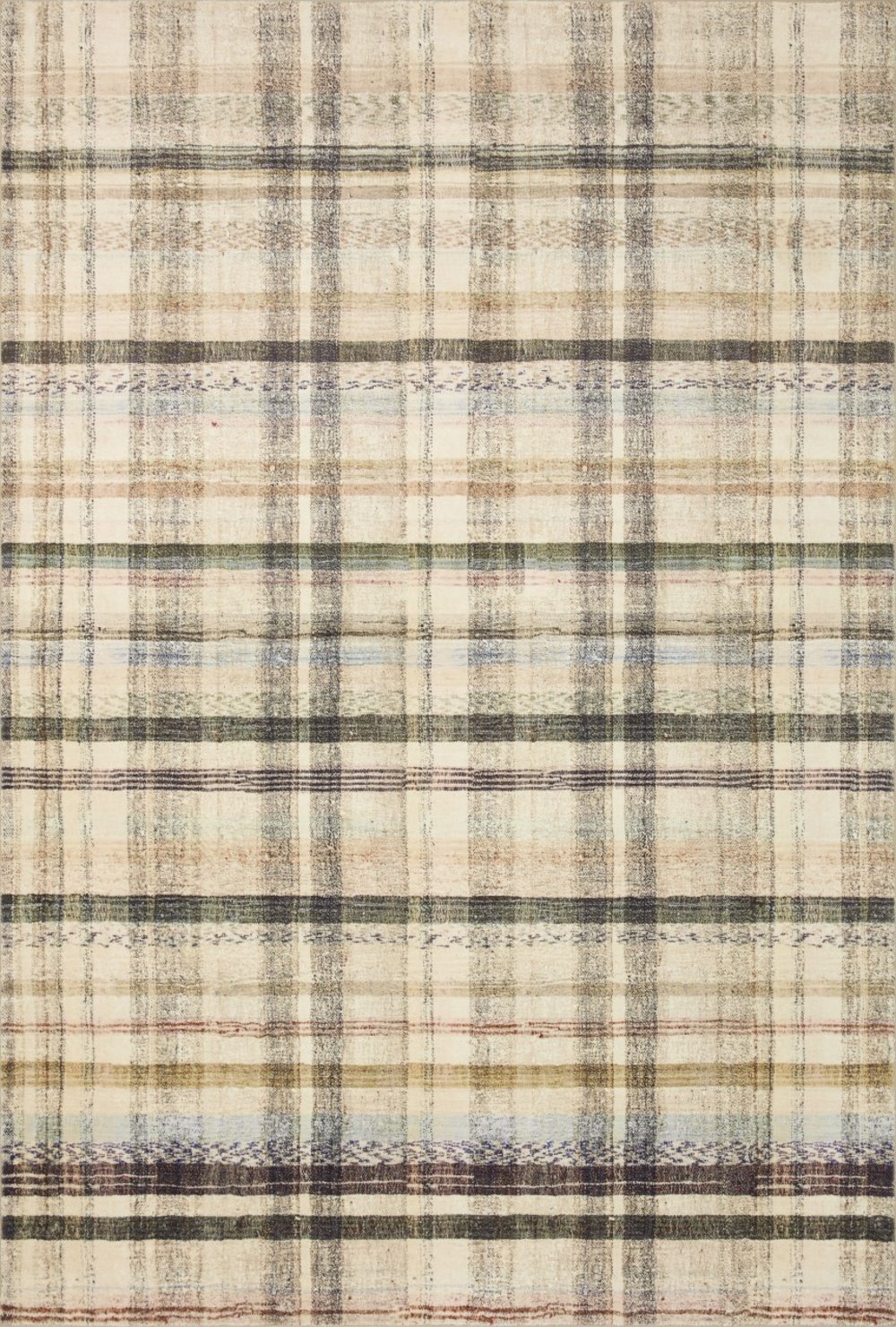 Humphrey 5 x 7 Ivory Plaid Area Rug