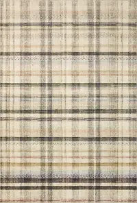 HUM-02CJ-IV/MLTI-5X7 Humphrey 5 x 7 Ivory Plaid Area Rug
