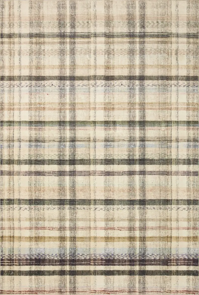 Humphrey 5 x 7 Ivory Plaid Area Rug