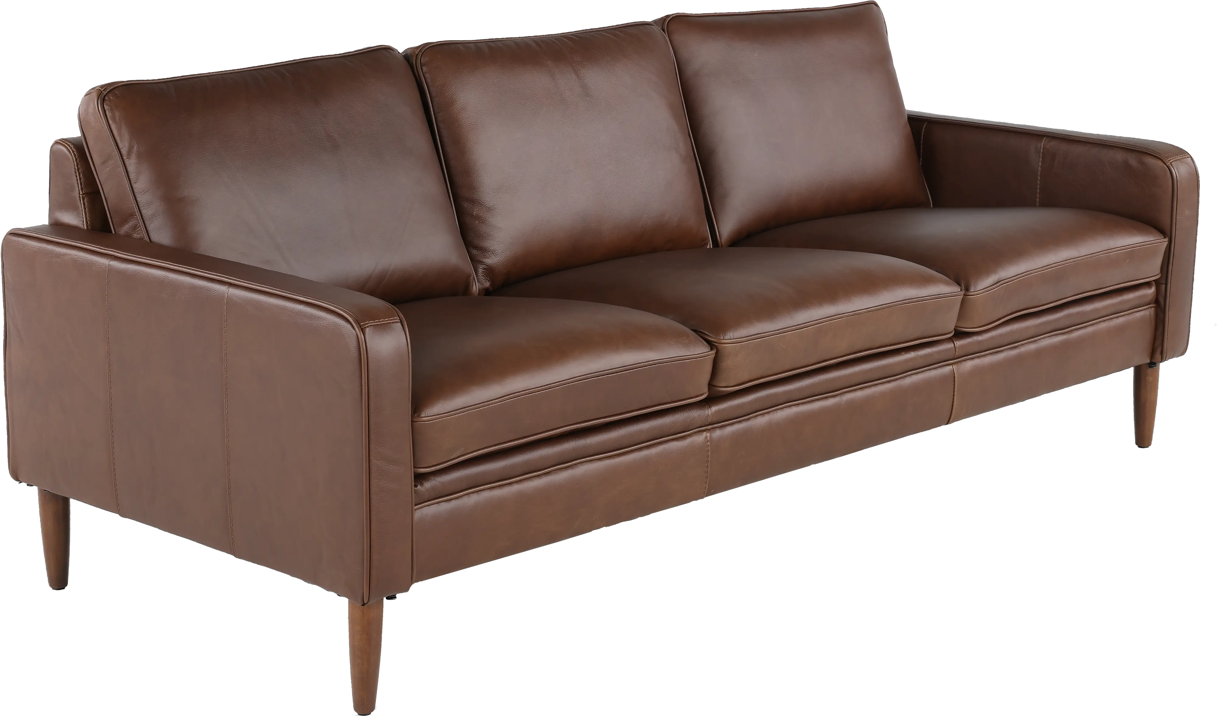 Volcano Brown Leather Sofa-4
