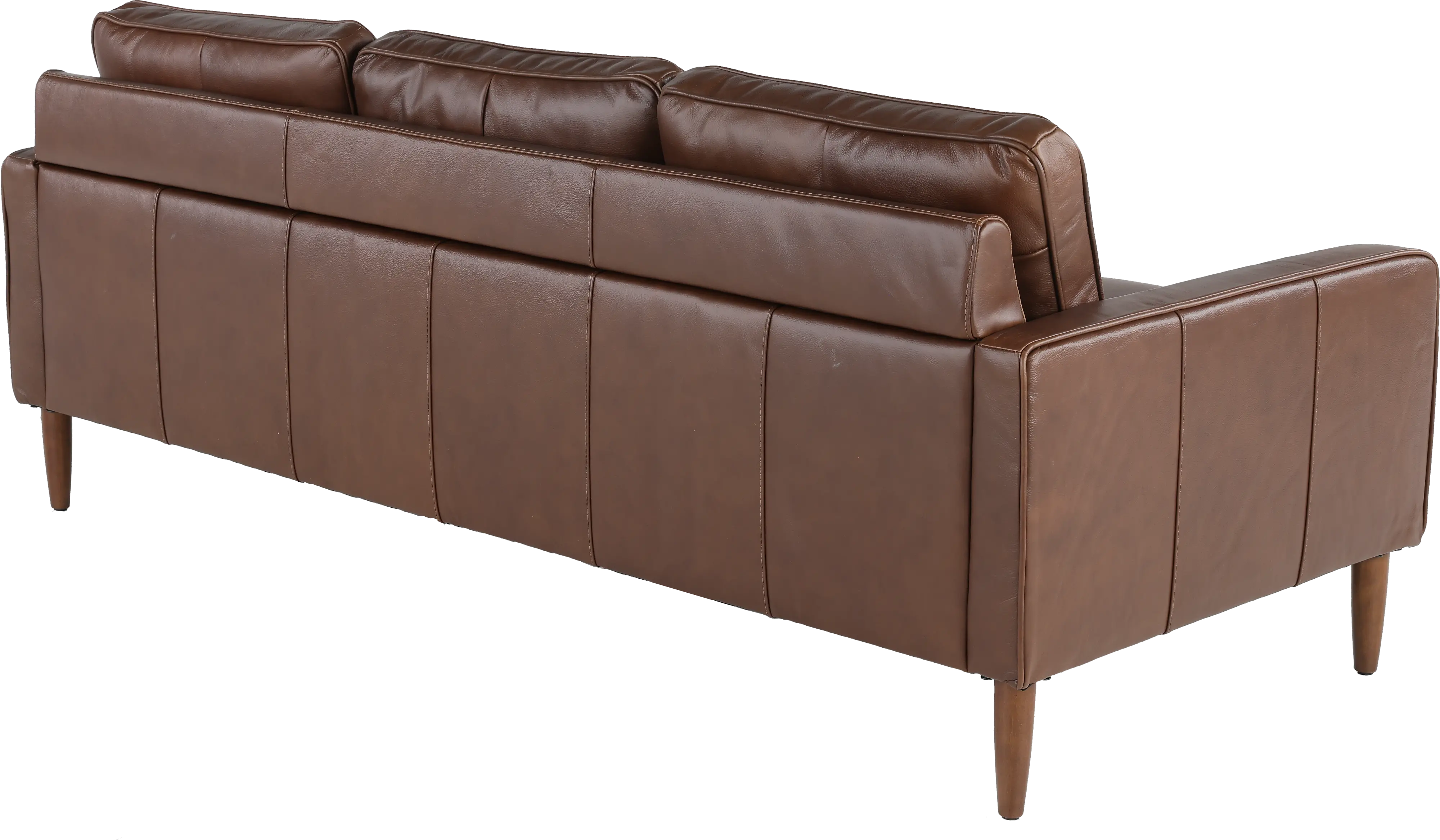 Volcano Brown Leather Sofa-6