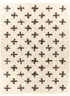 BBE2310-710103-7X10 Berber 8 x 10 Contemporary Swiss Cream Shag Rug