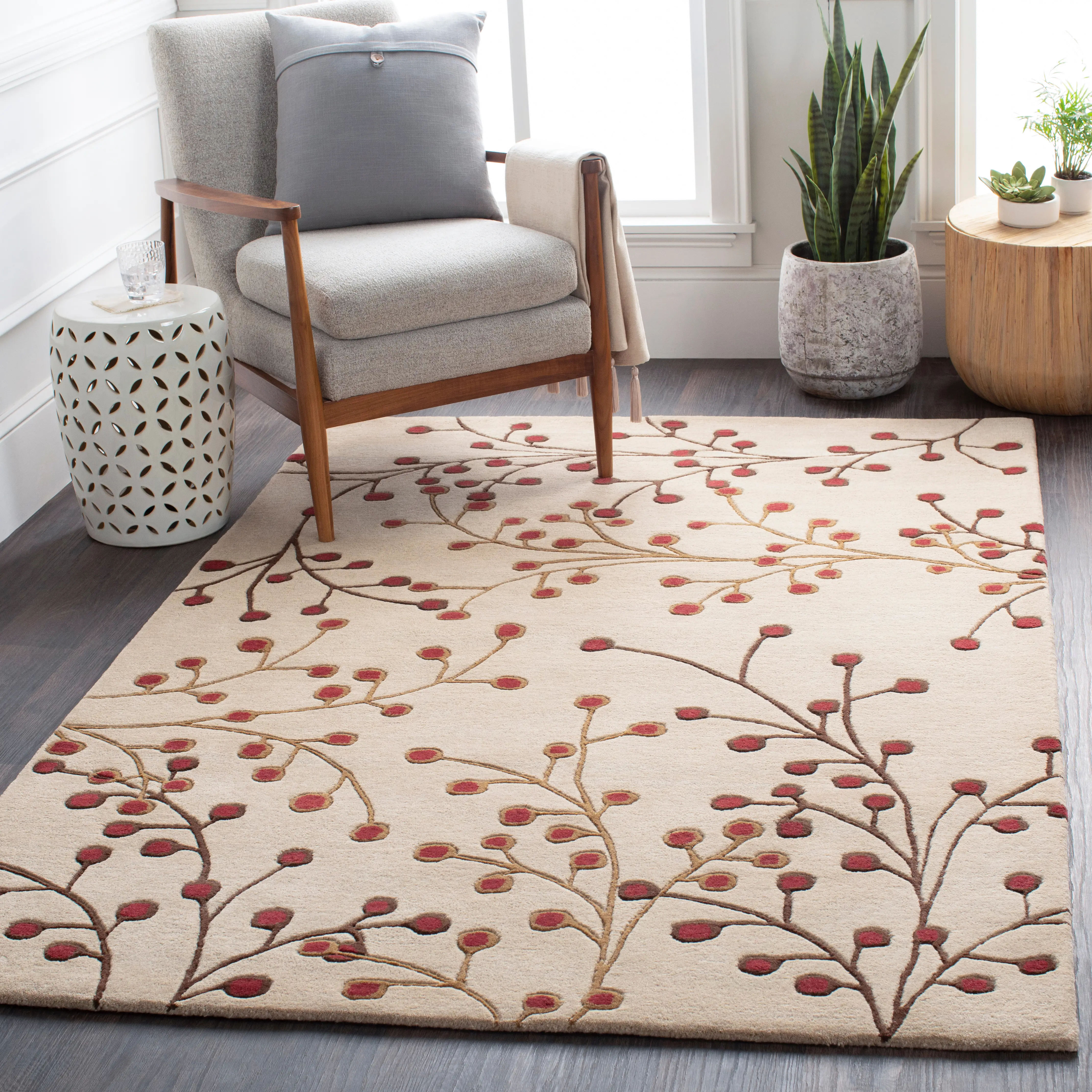 ATH5053-811-8X11-ATH Athena 8 x 11 Burgundy Berries Area Rug-2