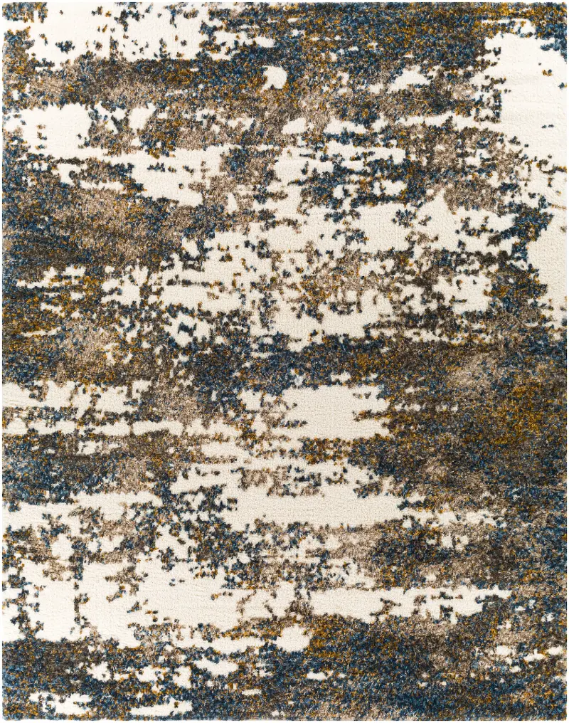 Celestial 5 x 7 Contemporary Dark Blue Shag Rug
