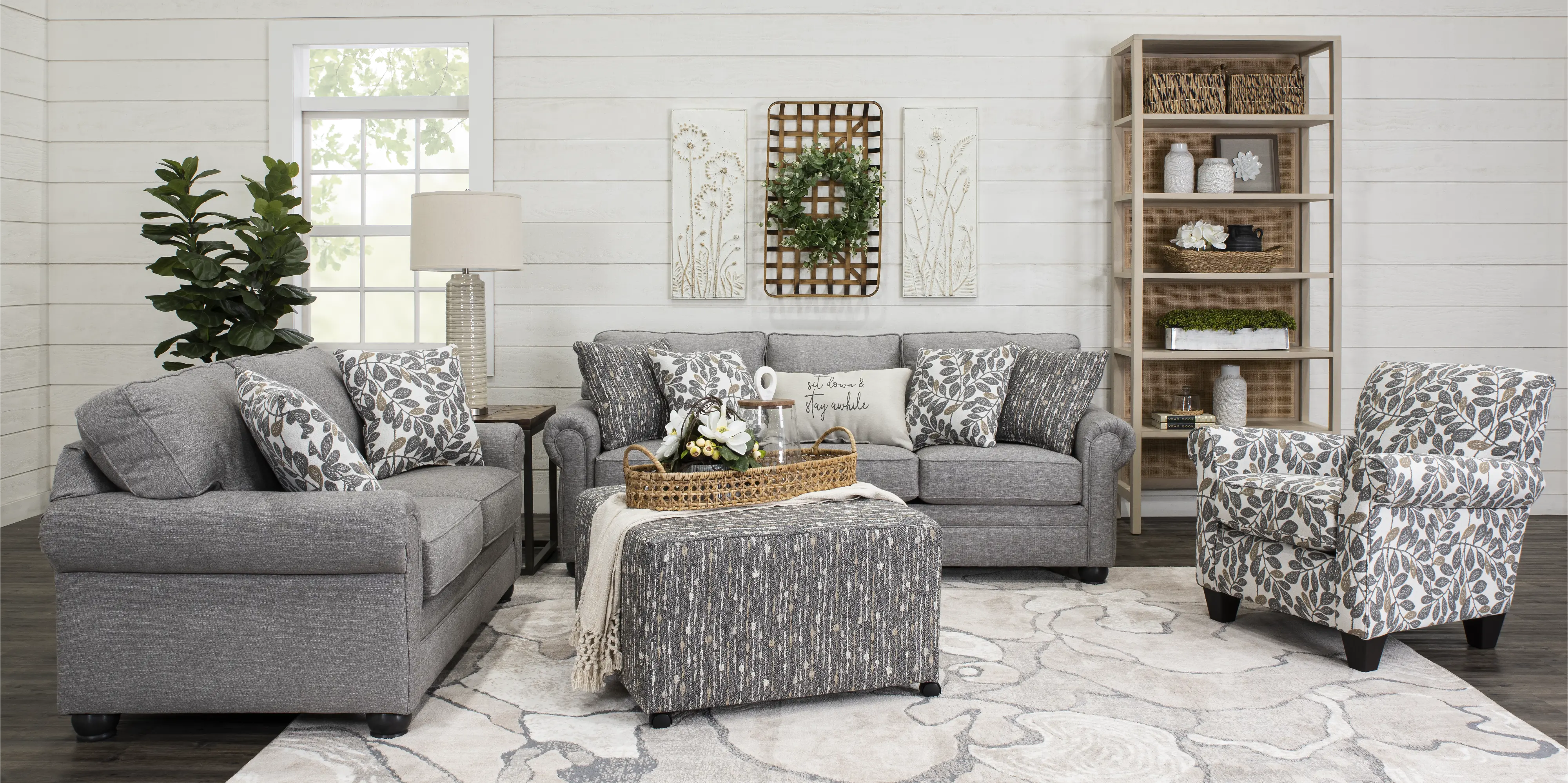 Simplicity Gray Loveseat-2
