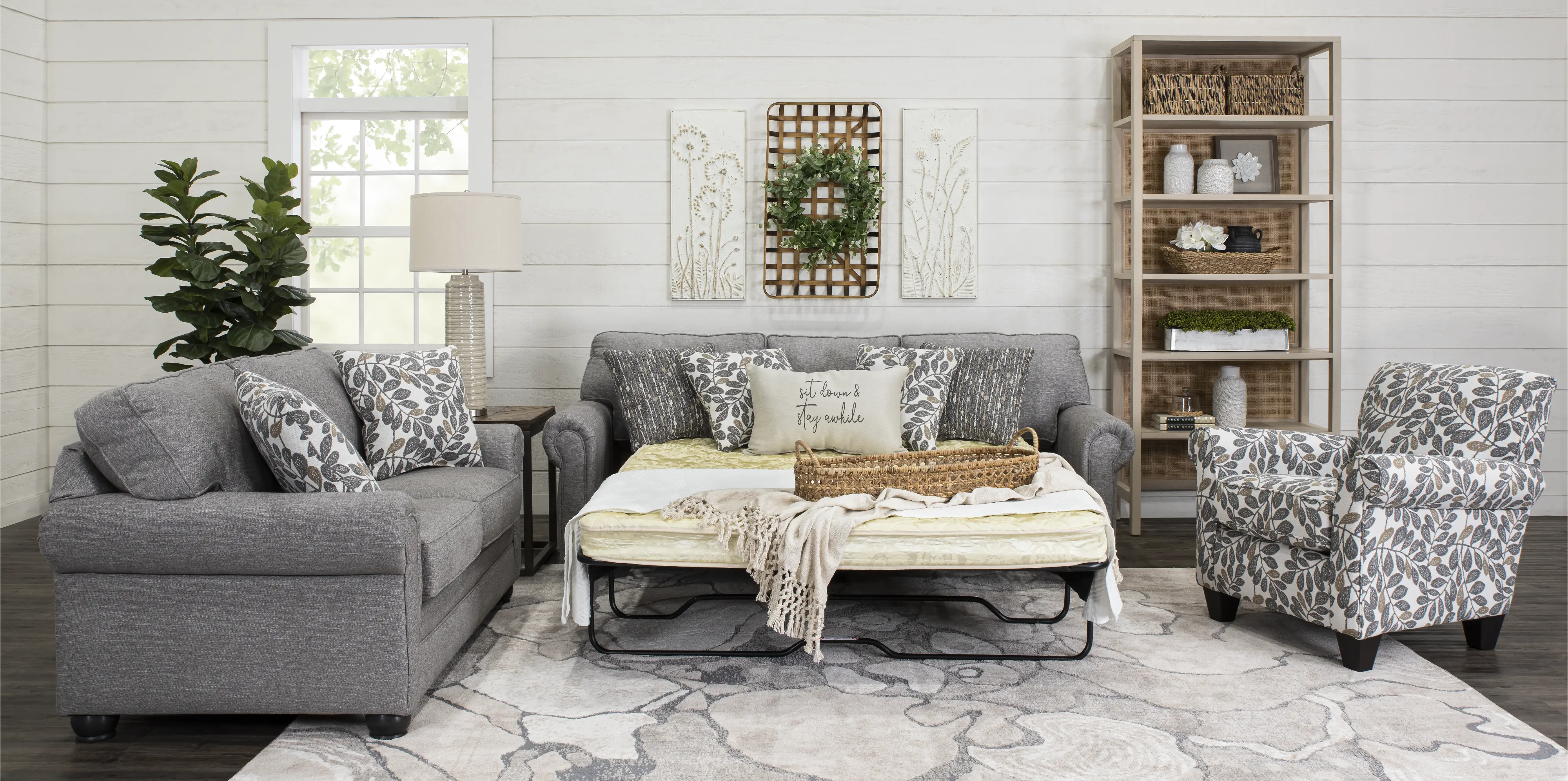 Simplicity Gray Loveseat-8