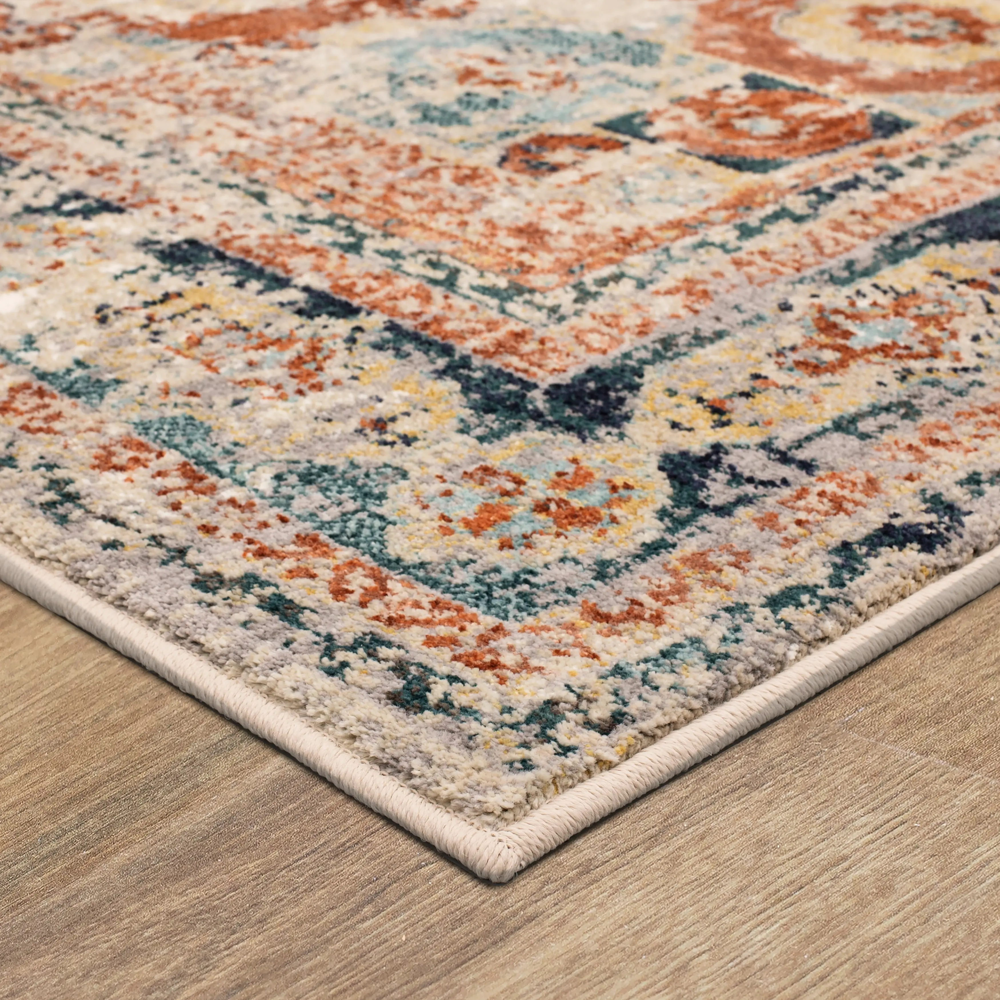 91980-10038/BEIG-5X7 Soiree 5 x 8 Cristales Oyster Area Rug-3