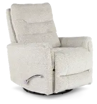 Leo Virtue Linen Swivel Glider Recliner