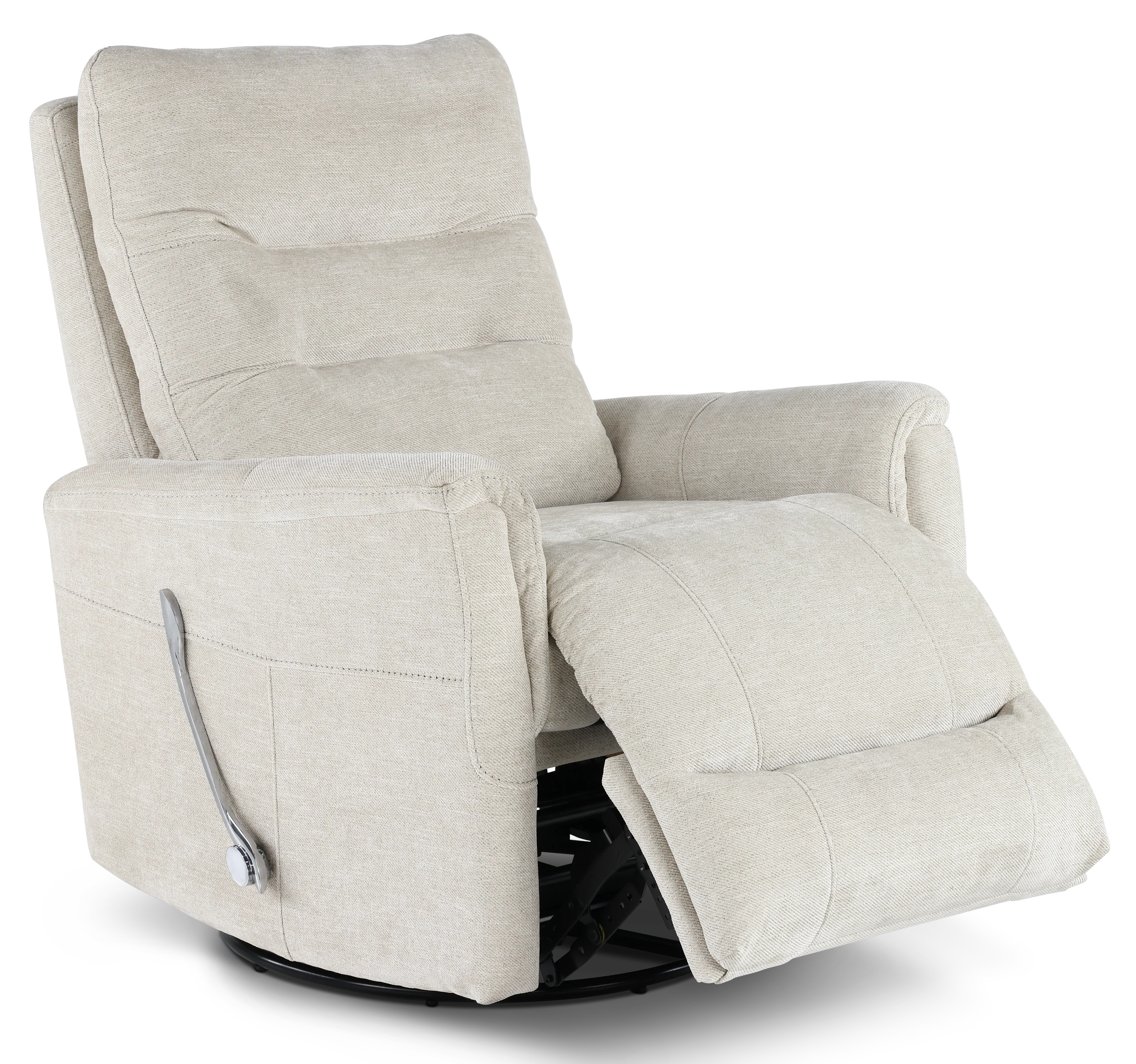 Leo Virtue Linen Swivel Glider Recliner-4